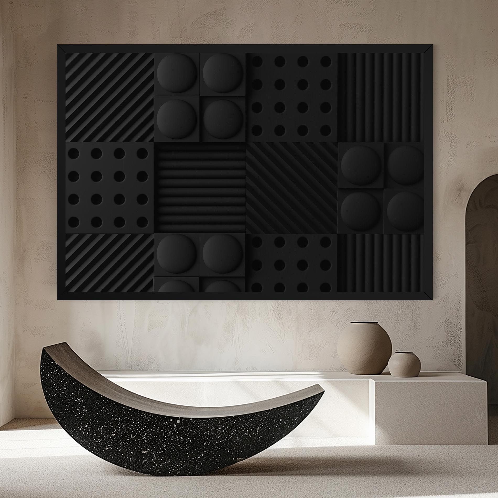 Black Square Circle mockup 8