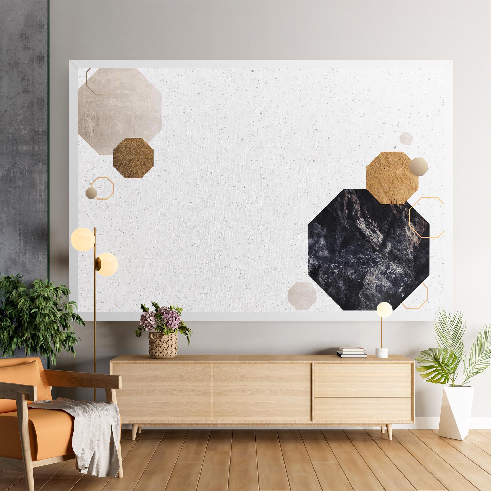 Tablou Canvas Big Hexagon mockup 9