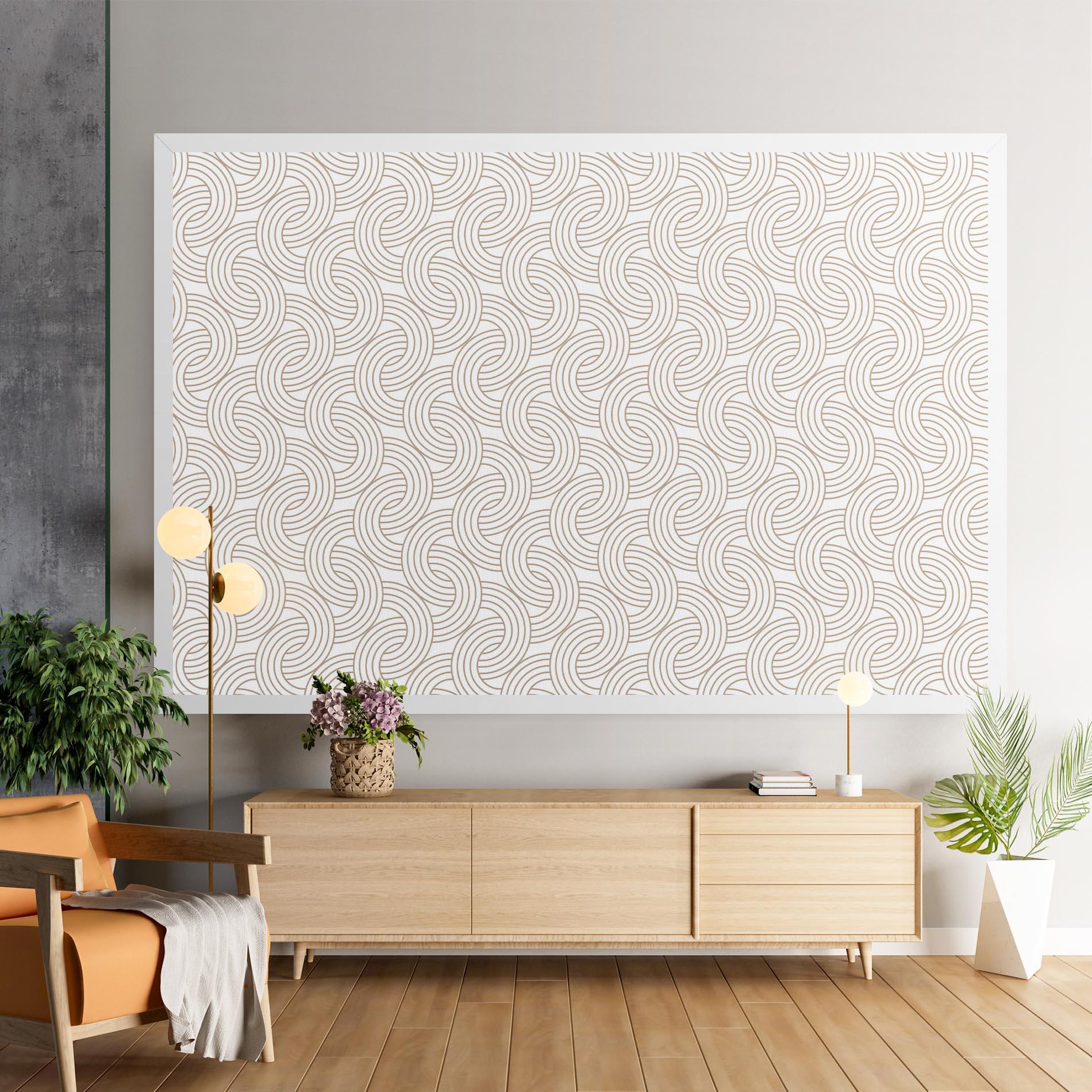 Tablou Canvas Cream Lines mockup 9