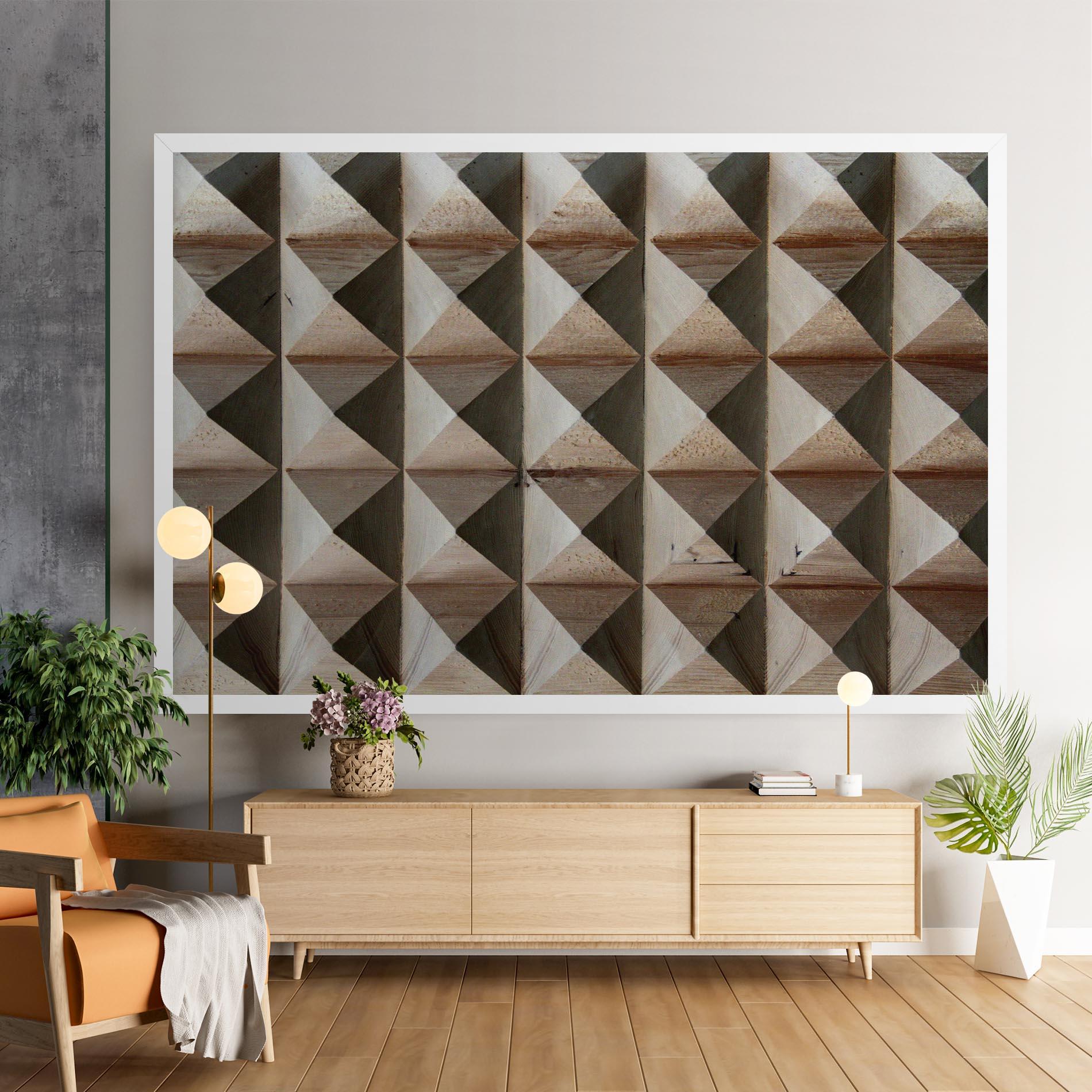 Tablou Canvas Cream Pyramid mockup 9