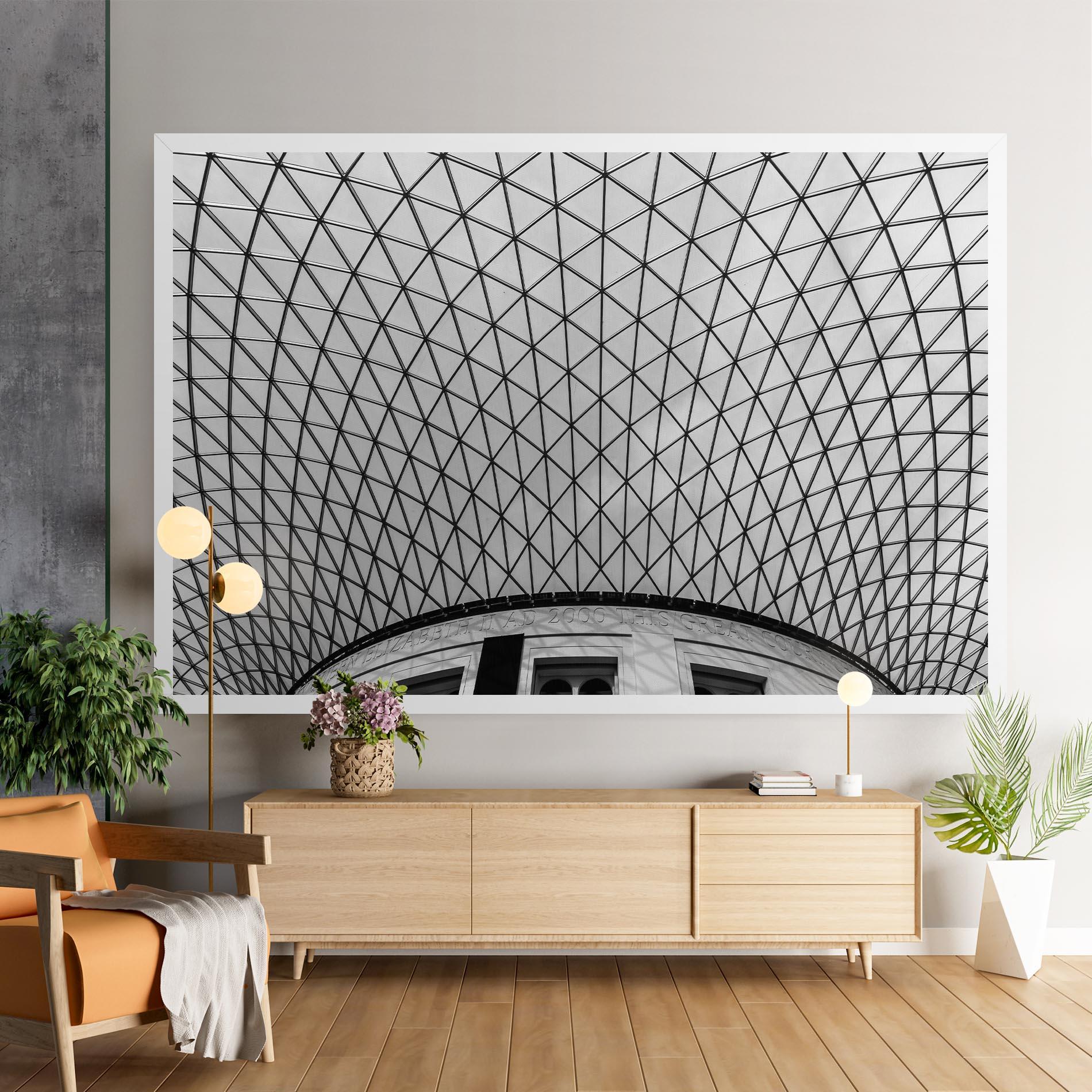 Tablou Canvas Triangle Ceiling mockup 9