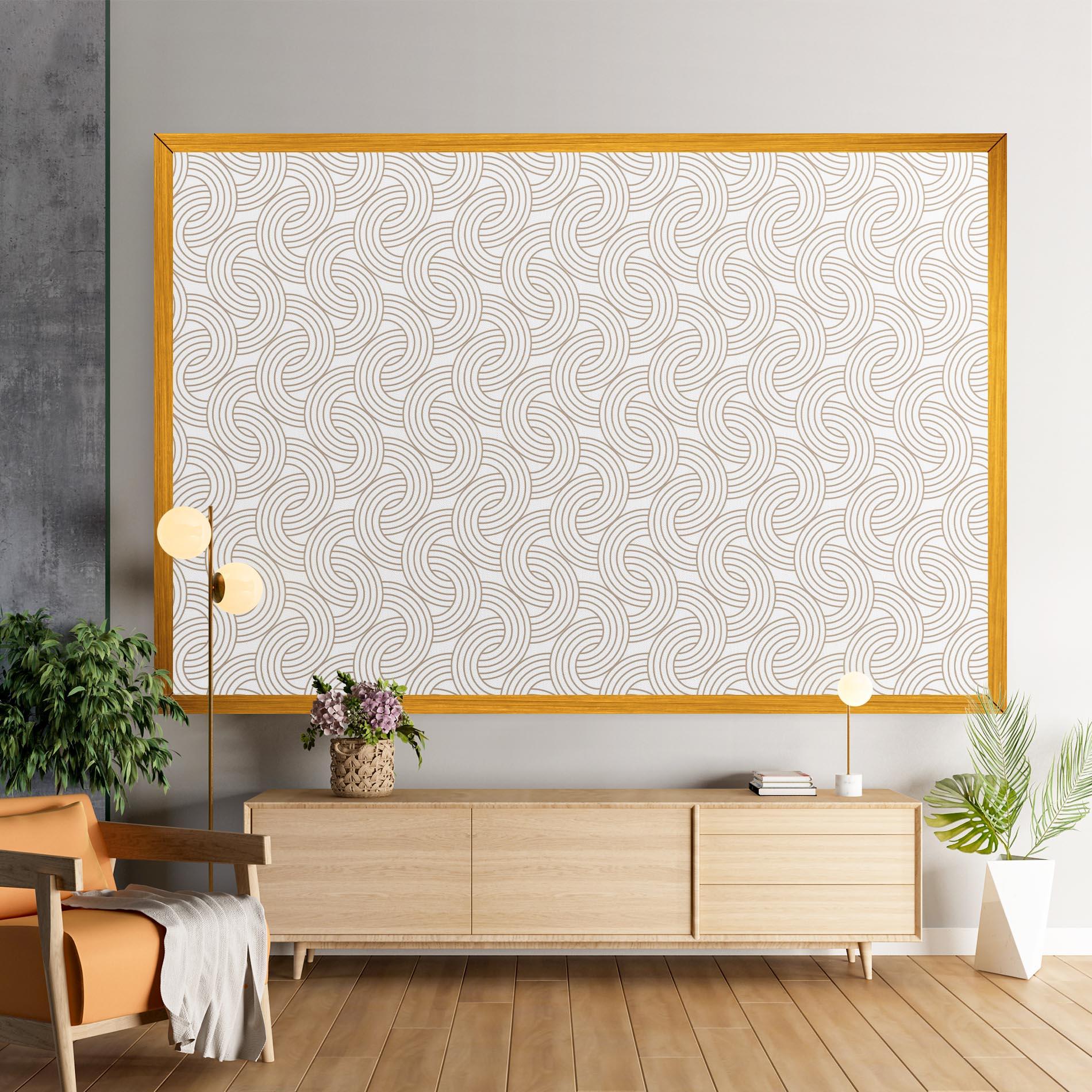 Tablou Canvas Cream Lines mockup 9