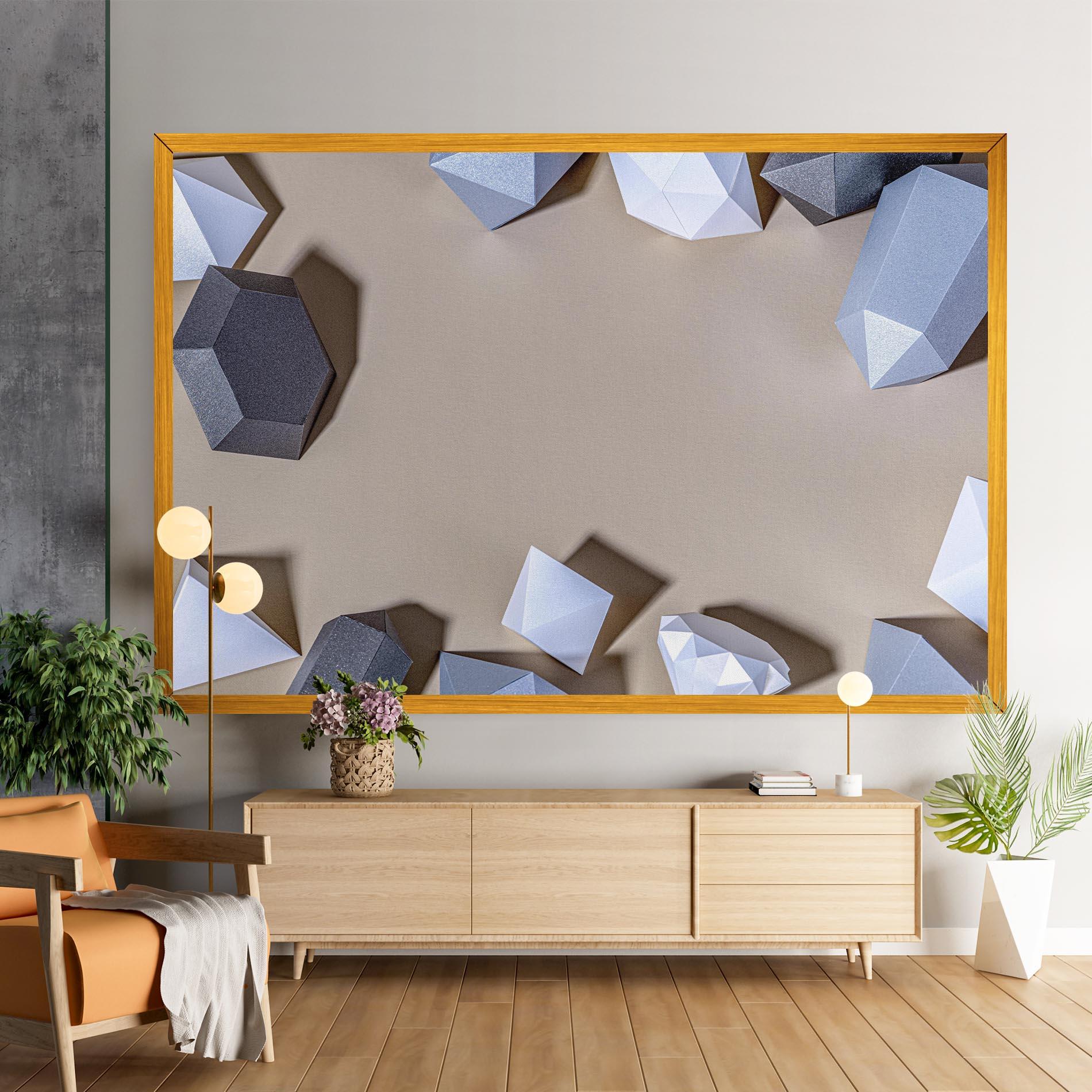 Tablou Canvas Geometric 3d Shapes mockup 9