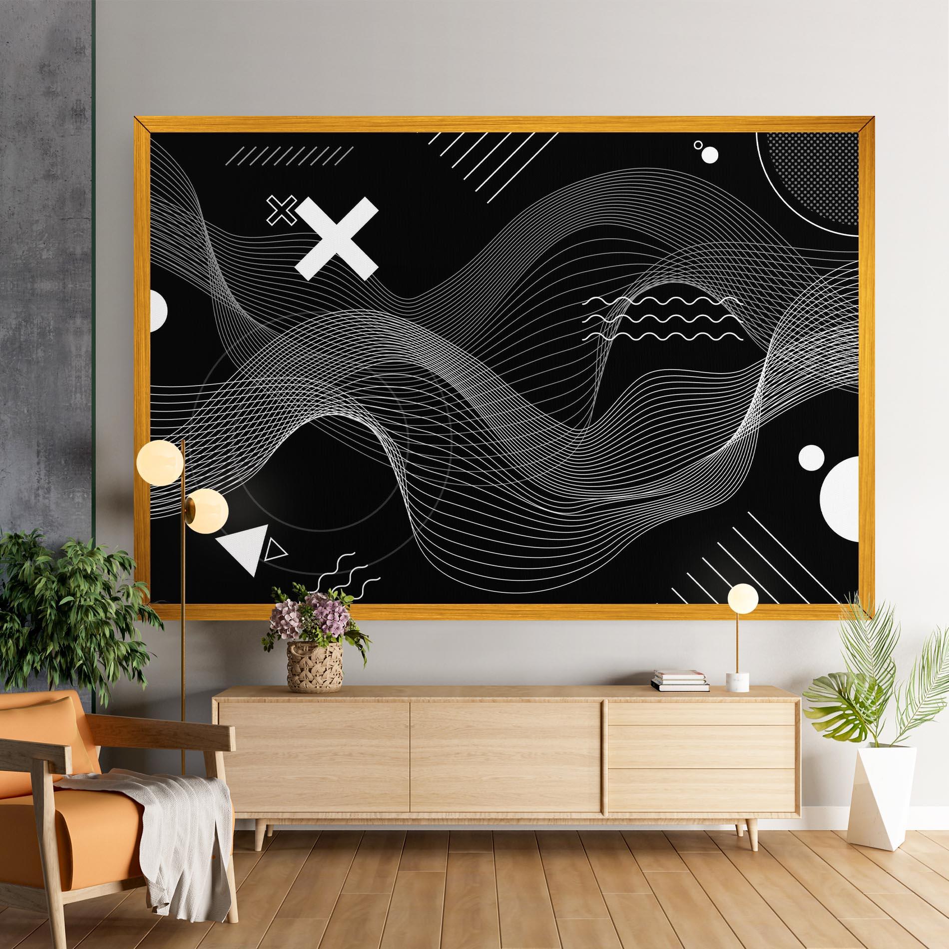 Tablou Canvas Geometric Lines mockup 9