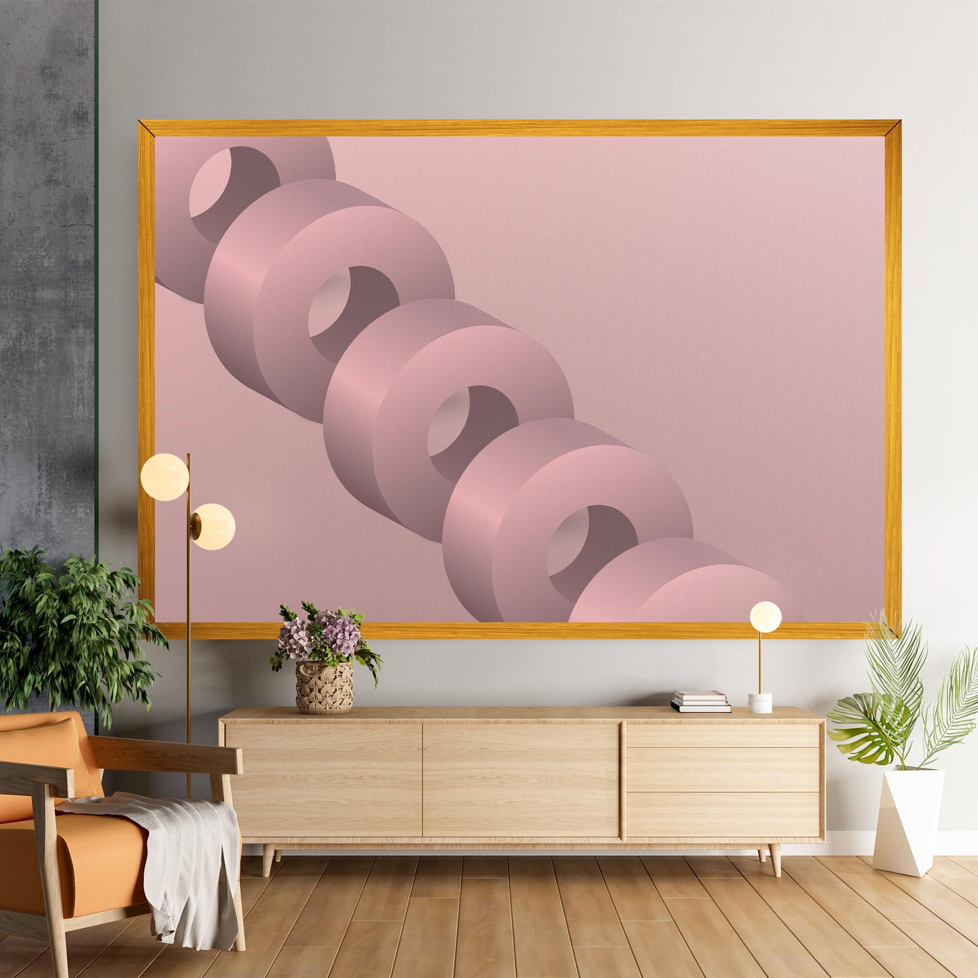 Pink Circle mockup 9