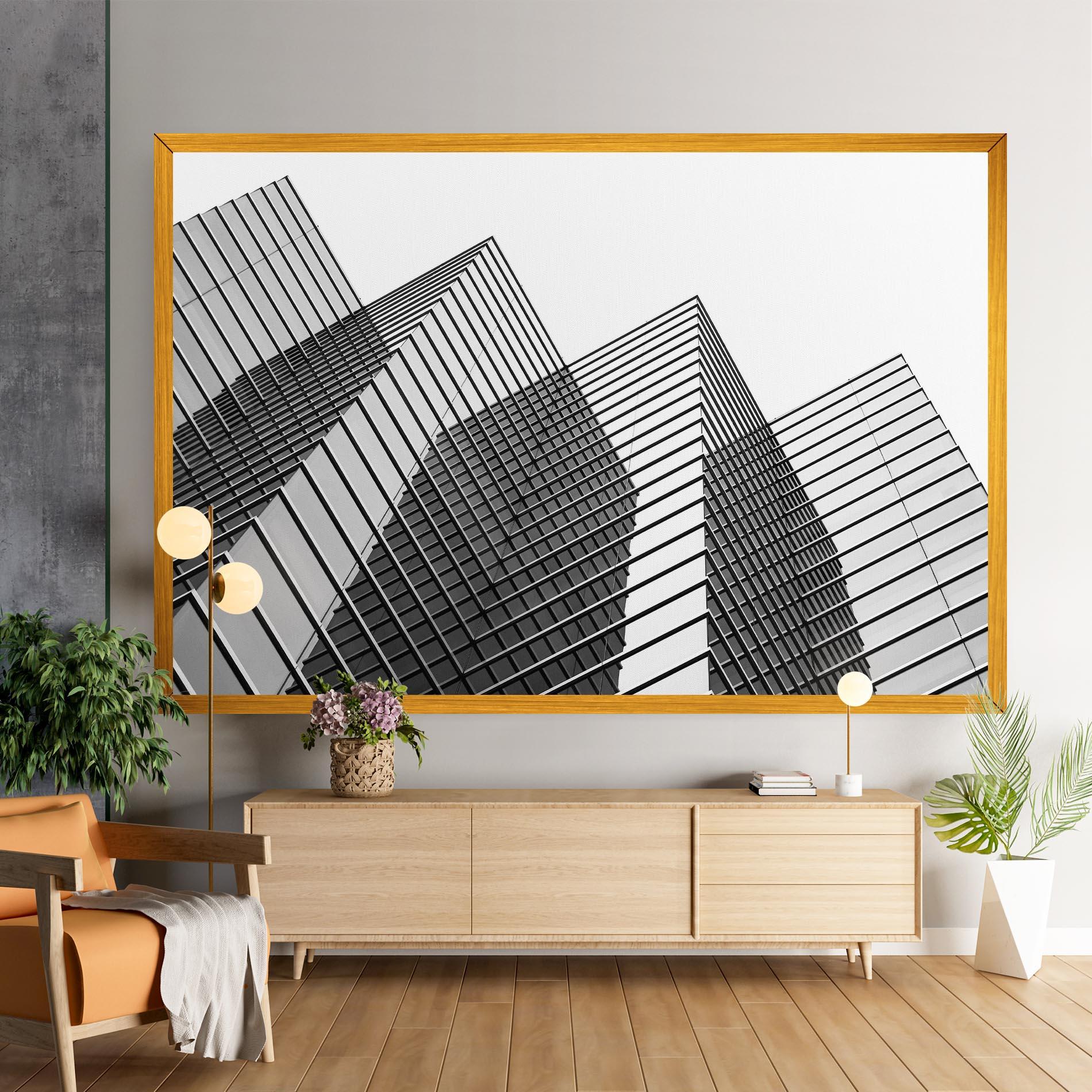 Tablou Canvas Square Building mockup 9