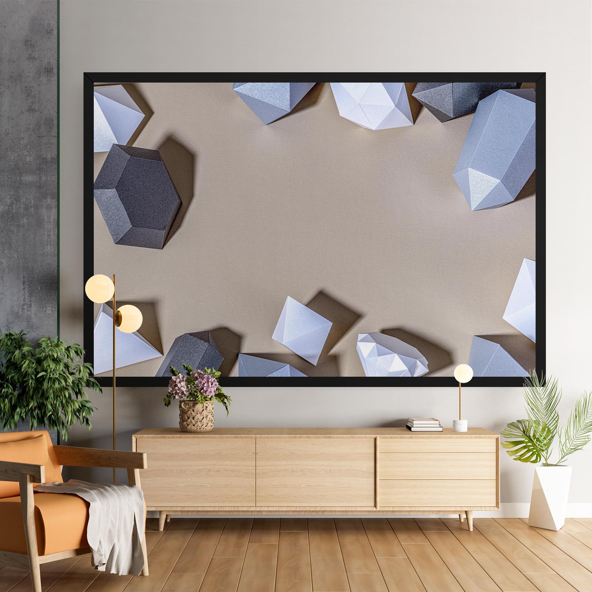 Tablou Canvas Geometric 3d Shapes mockup 9