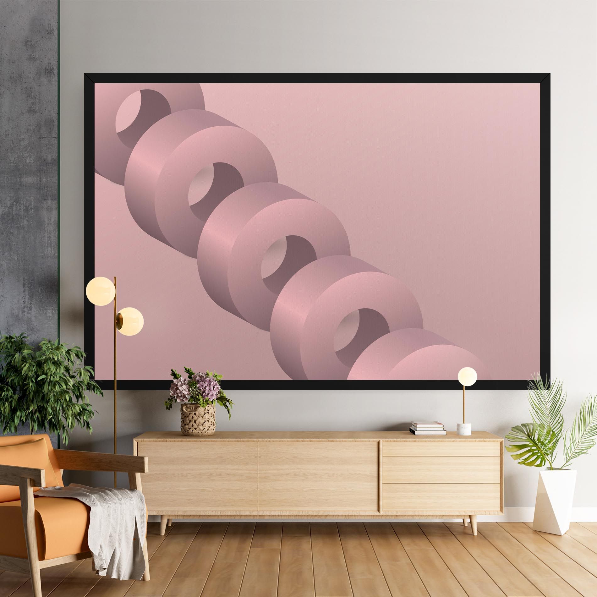 Pink Circle mockup 9