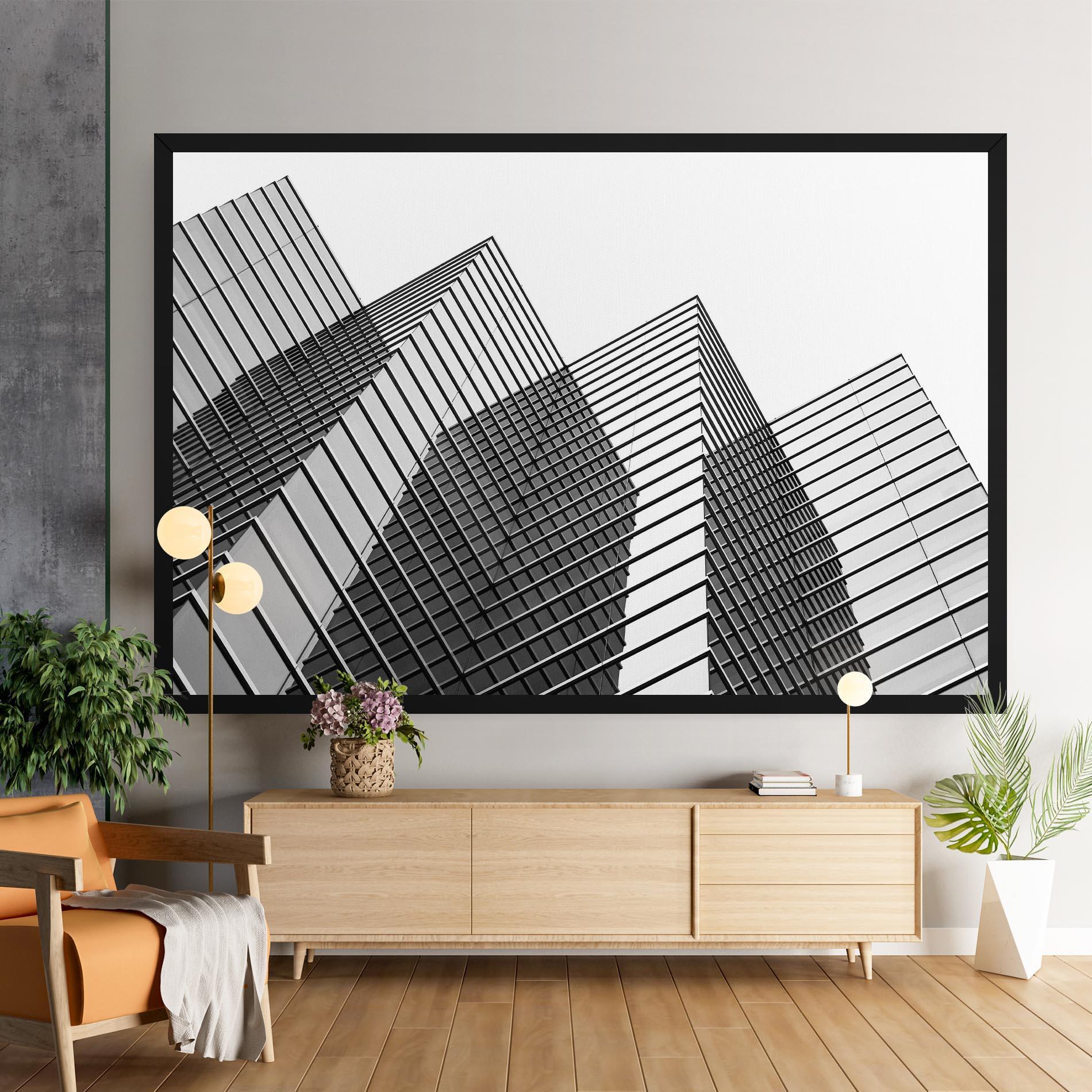 Tablou Canvas Square Building mockup 9