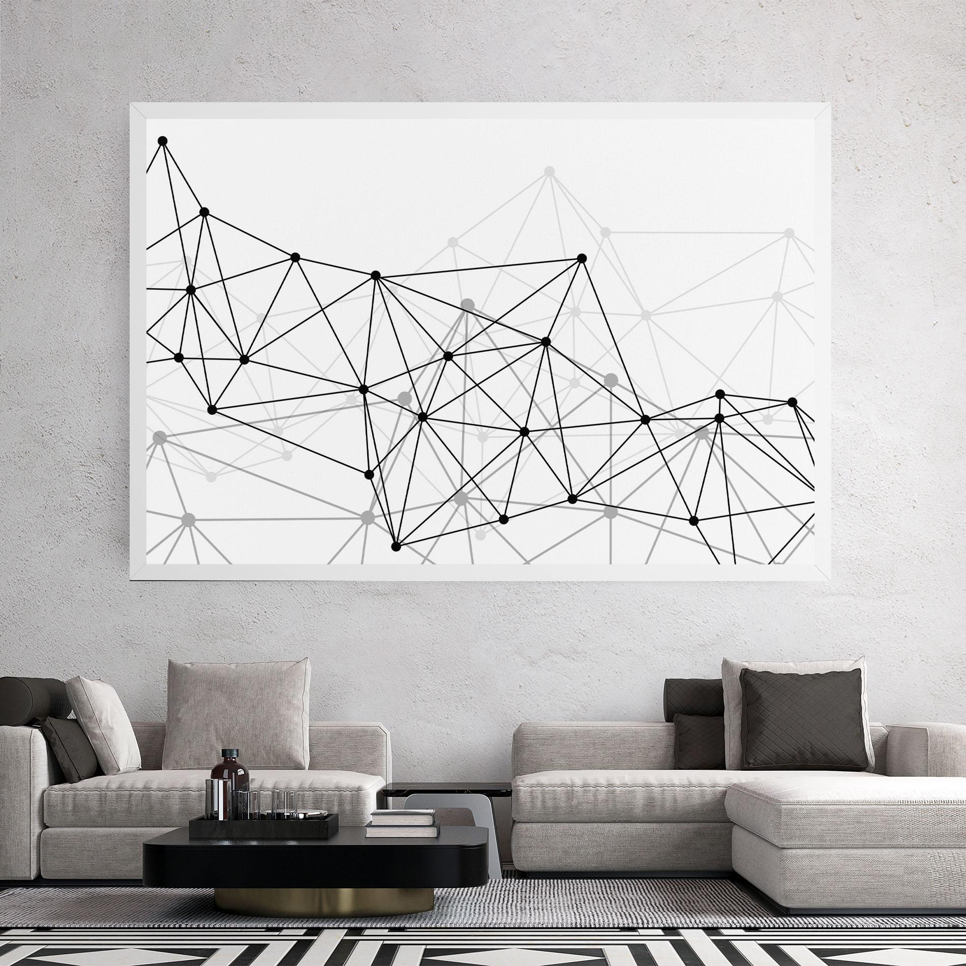 Tablou Canvas Black Connecting mockup 2