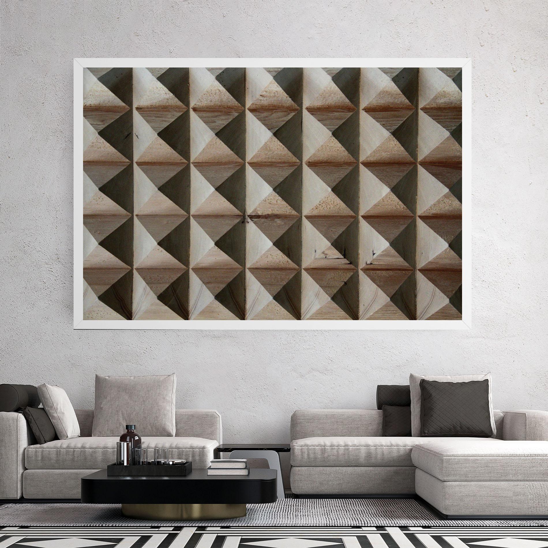 Tablou Canvas Cream Pyramid mockup 2