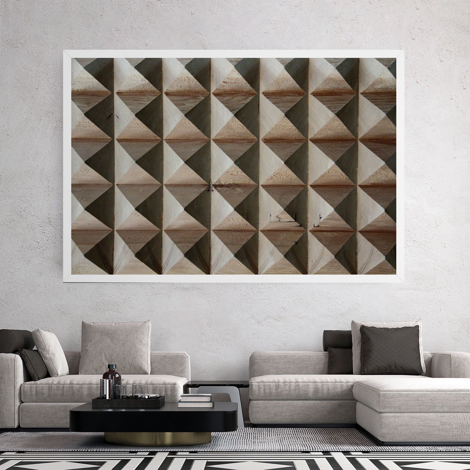 Cream Pyramid mockup 2