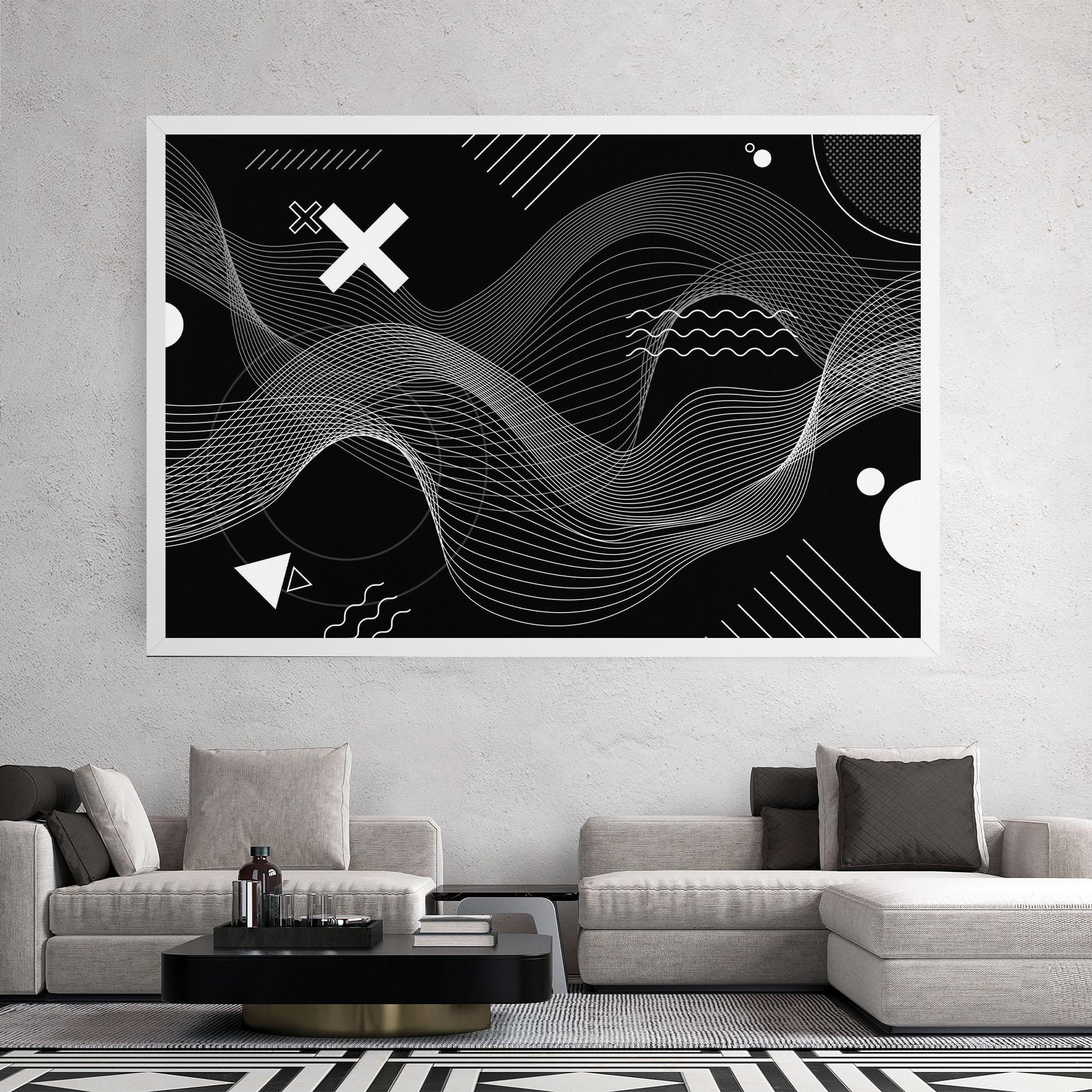 Tablou Canvas Geometric Lines mockup 2