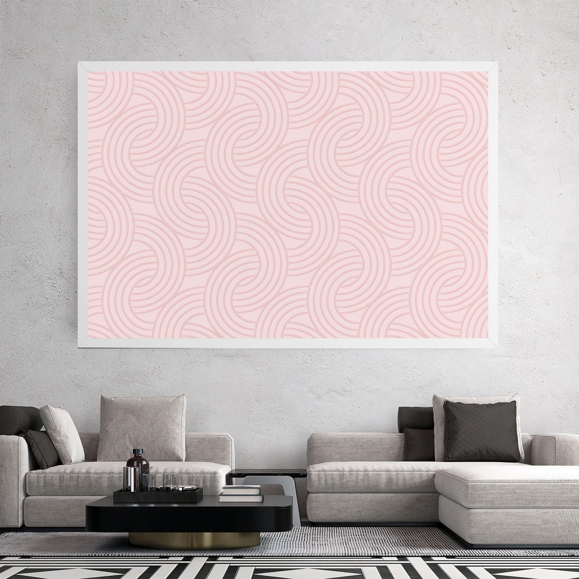 Tablou Canvas Pink Lines mockup 2