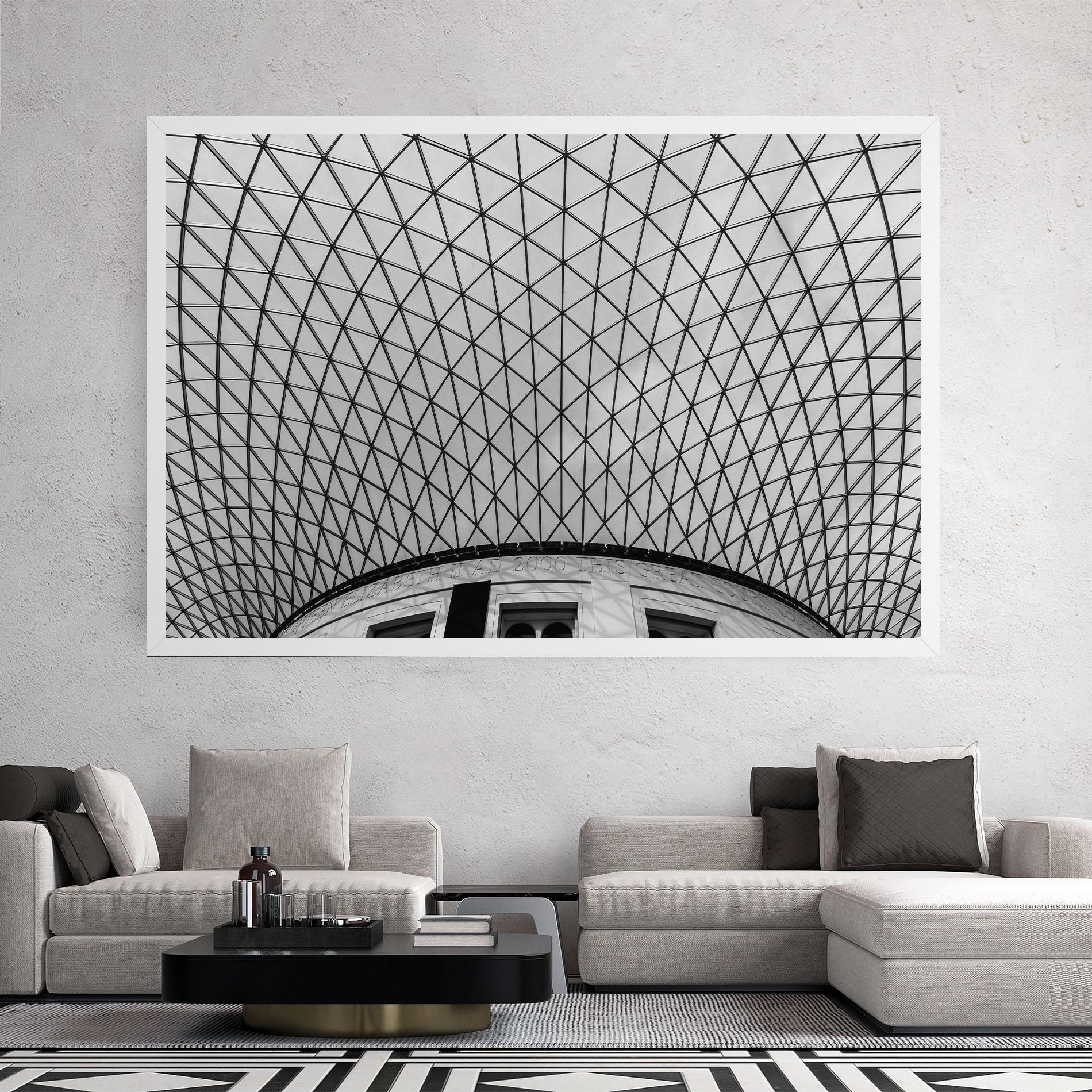 Tablou Canvas Triangle Ceiling mockup 2