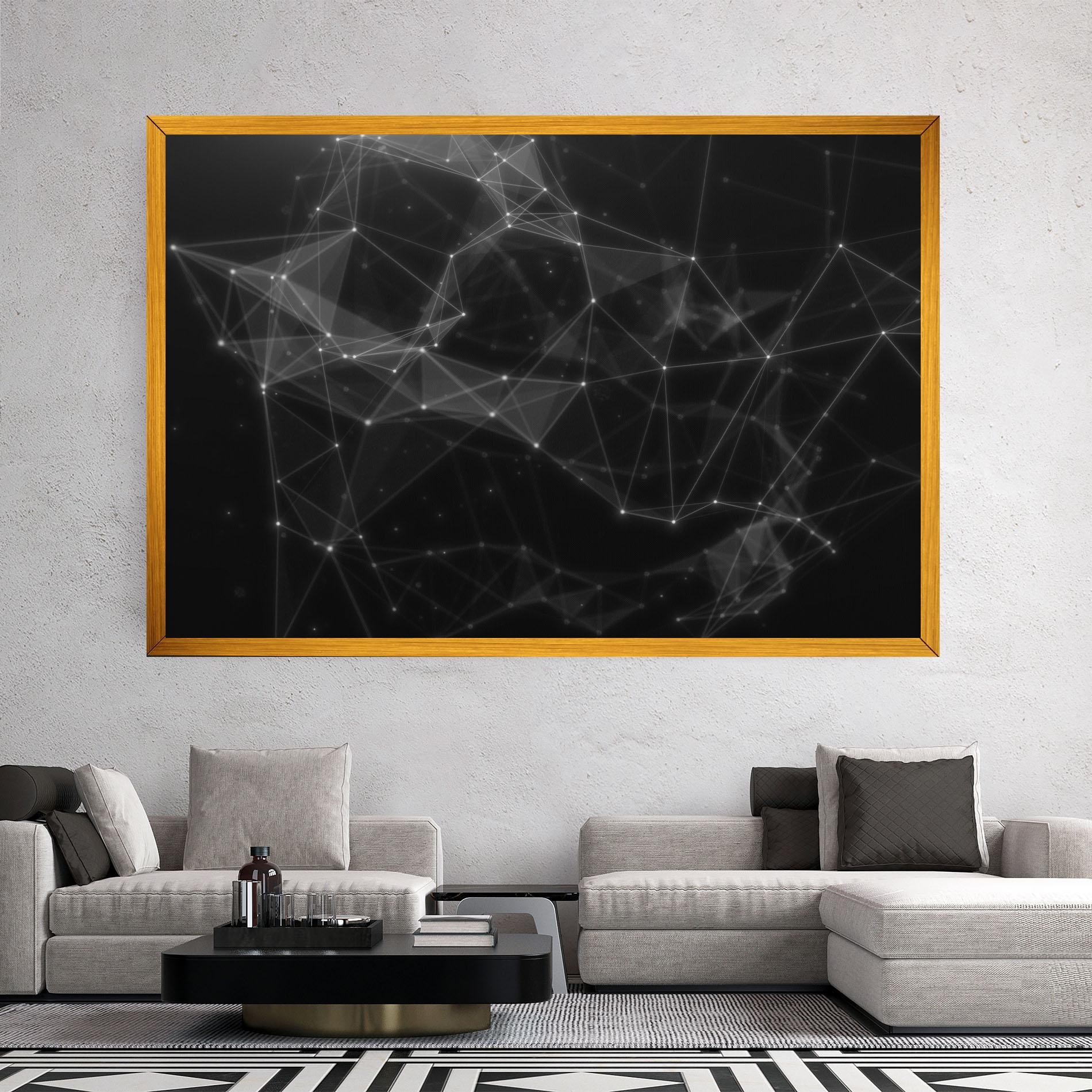 Tablou Canvas Connecting Lines mockup 2