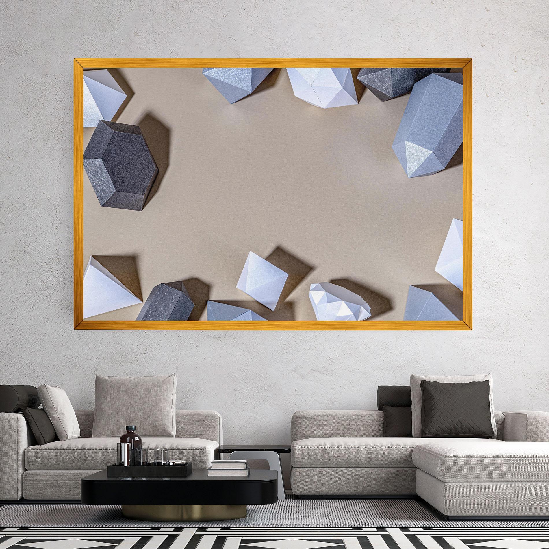 Tablou Canvas Geometric 3d Shapes mockup 2