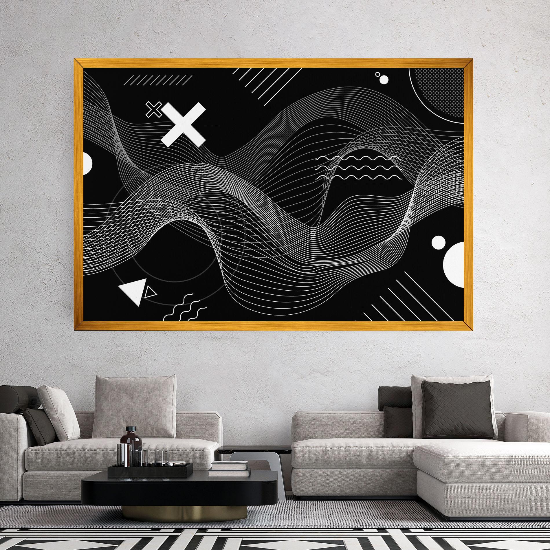 Tablou Canvas Geometric Lines mockup 2