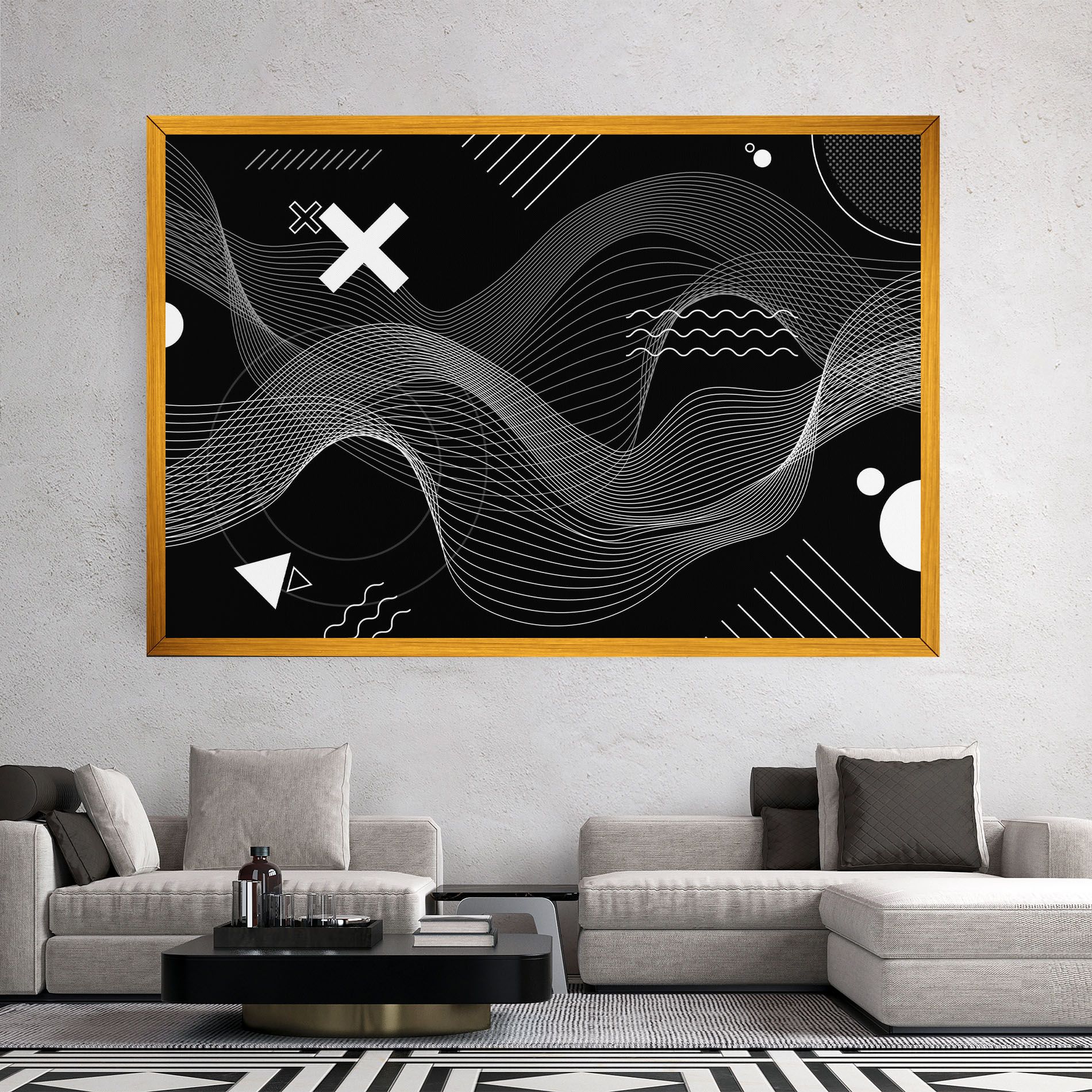 Geometric Lines mockup 2