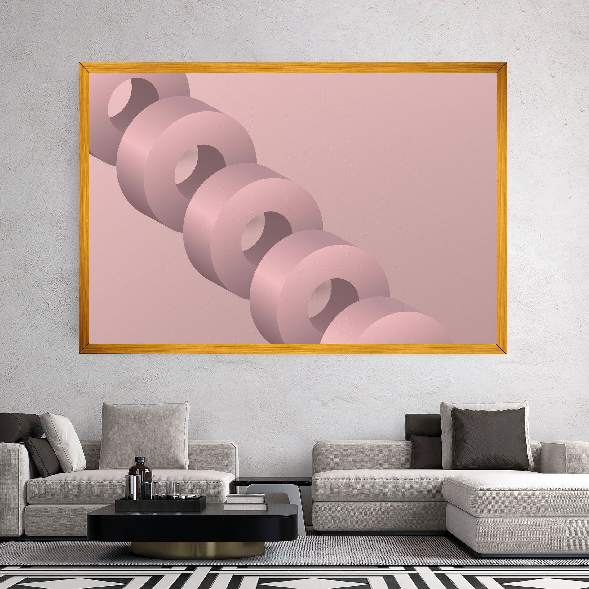 Pink Circle mockup 2