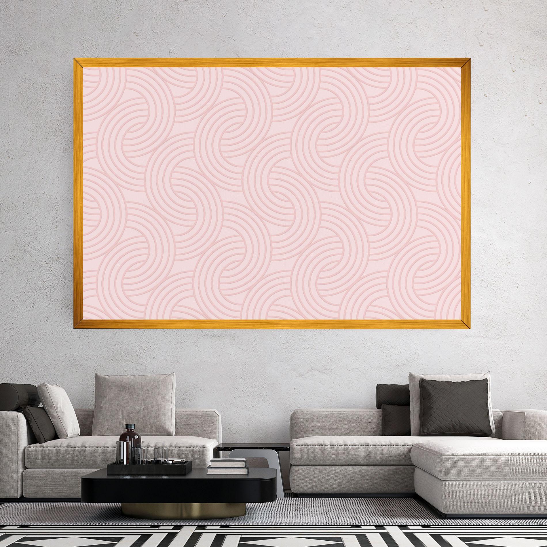 Tablou Canvas Pink Lines mockup 2