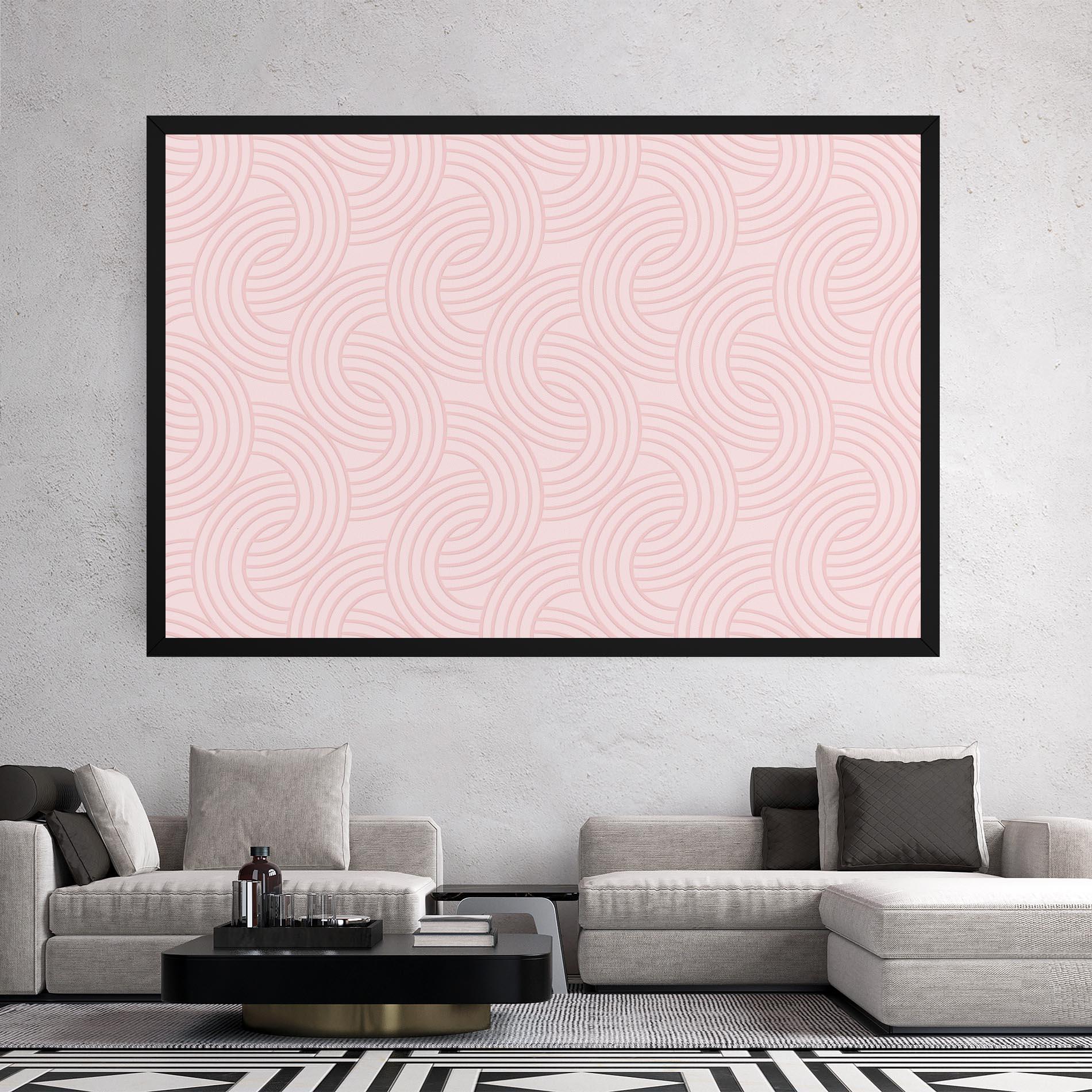 Tablou Canvas Pink Lines mockup 2