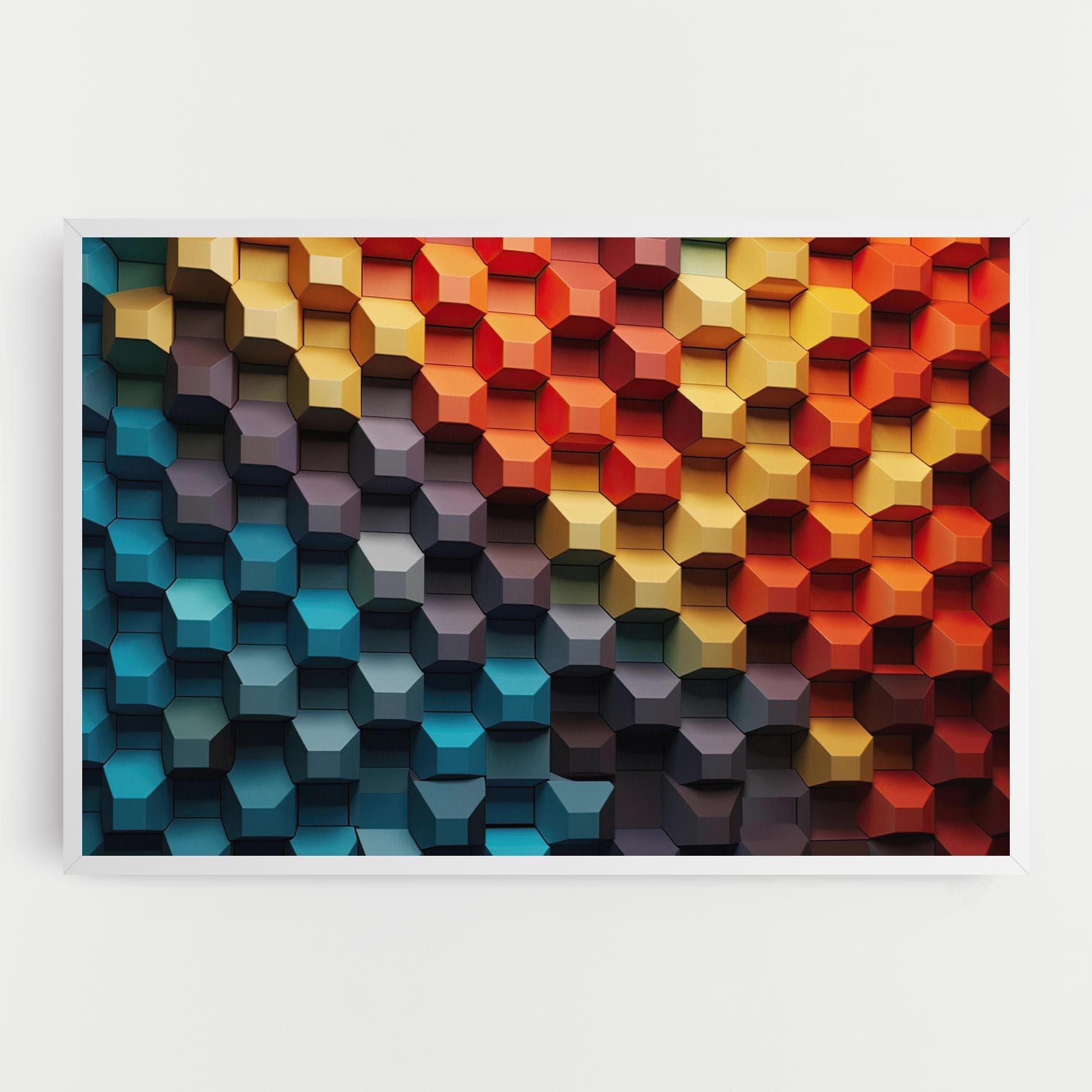 Tablou Canvas 3d Sqare Mix mockup 0