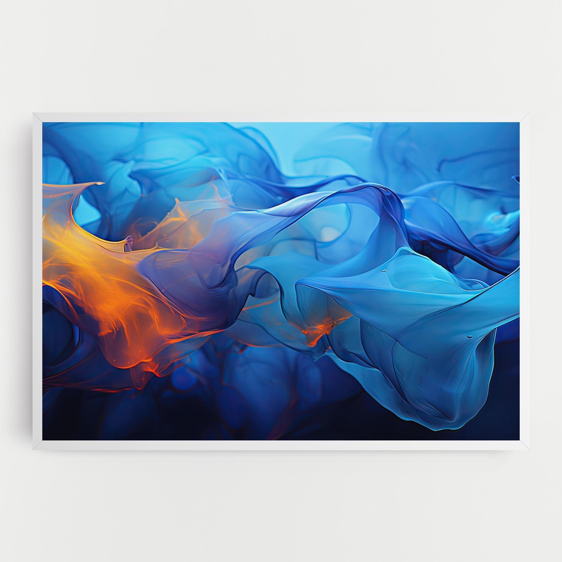 Tablou Canvas Blue Orange Floating mockup 0