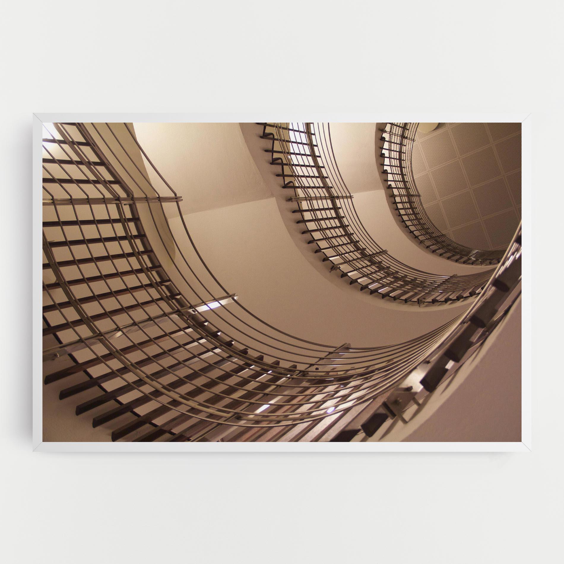 Tablou Canvas Cream Stairs mockup 0