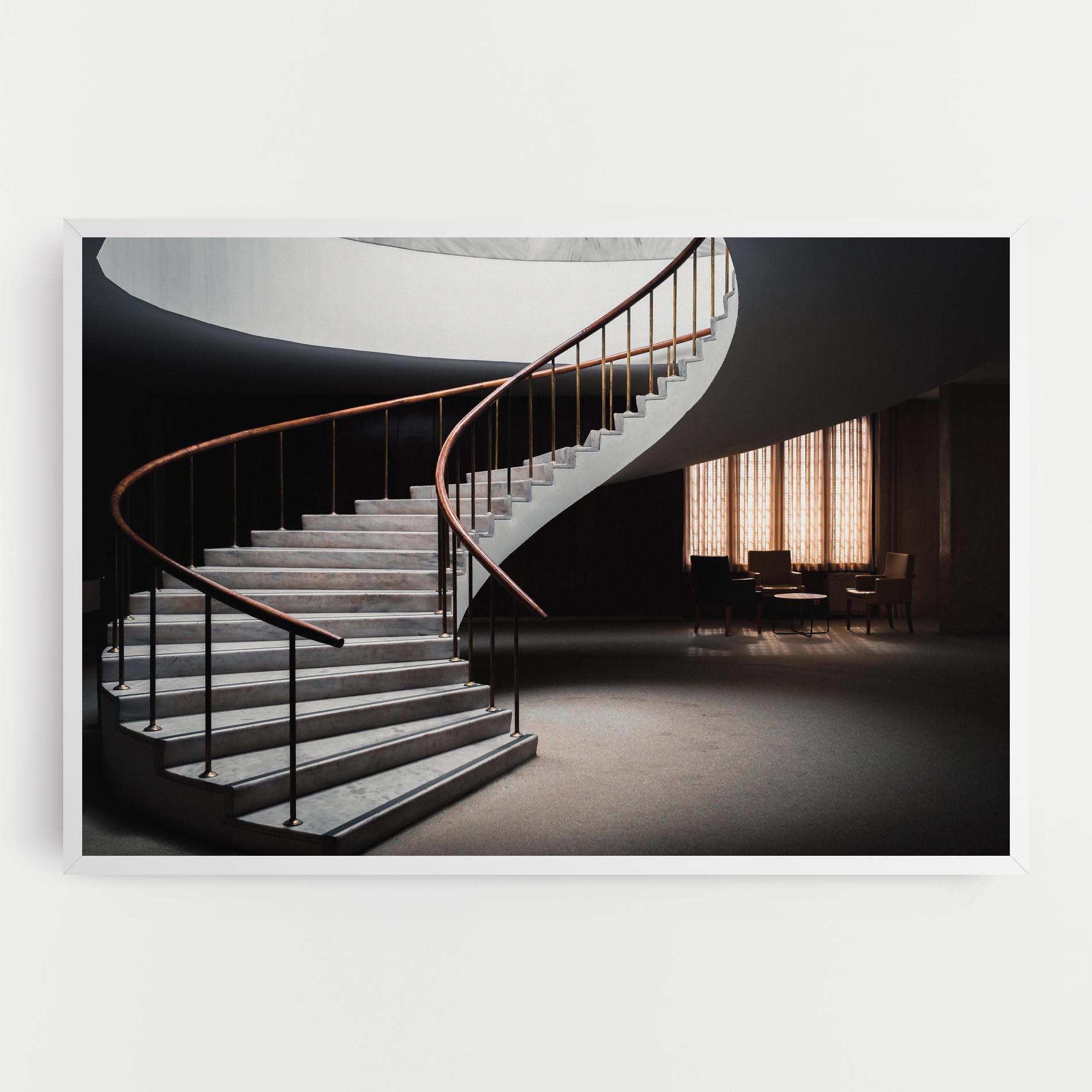 Tablou Canvas Dark Room Stairs mockup 0