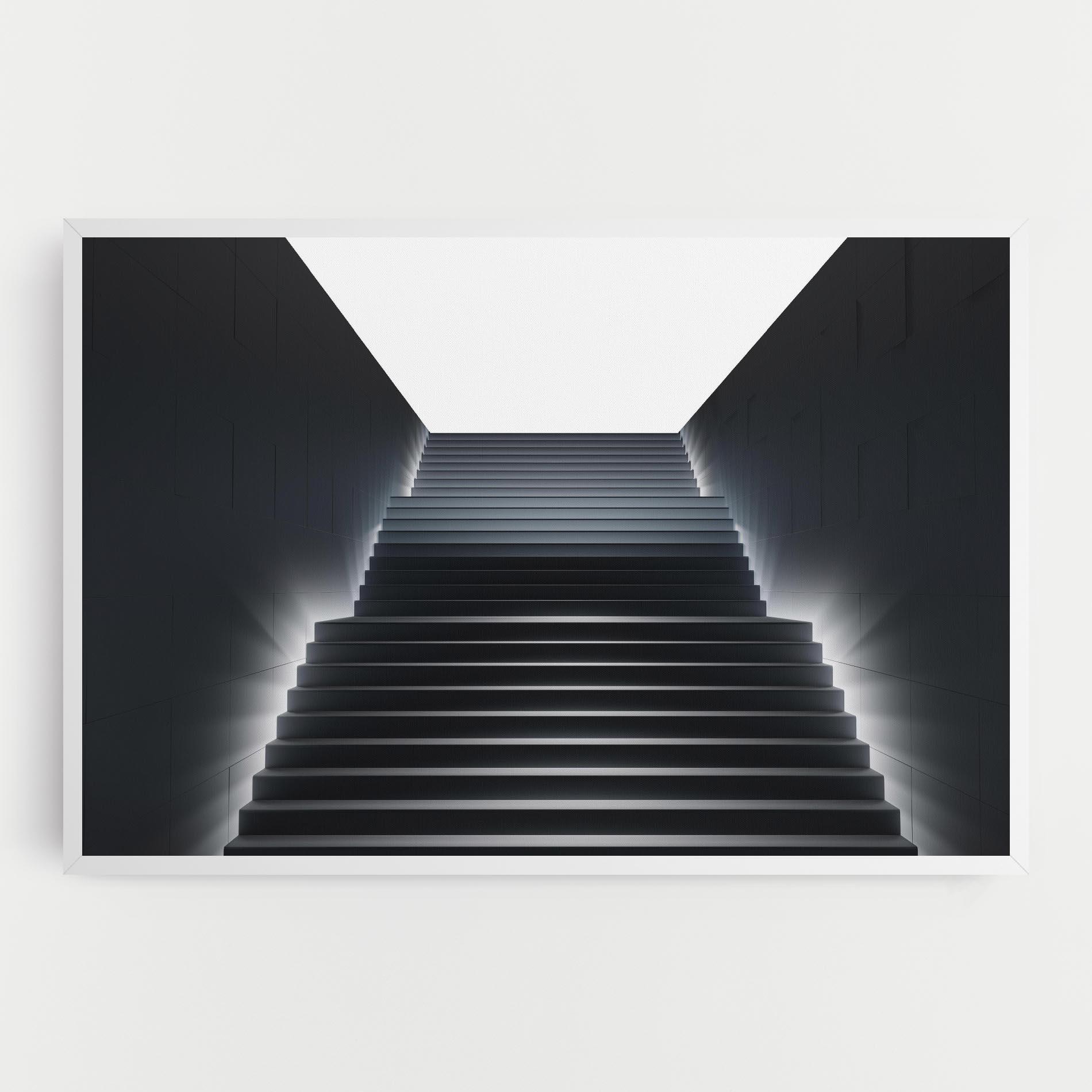 Tablou Canvas Dark Stairs mockup 0