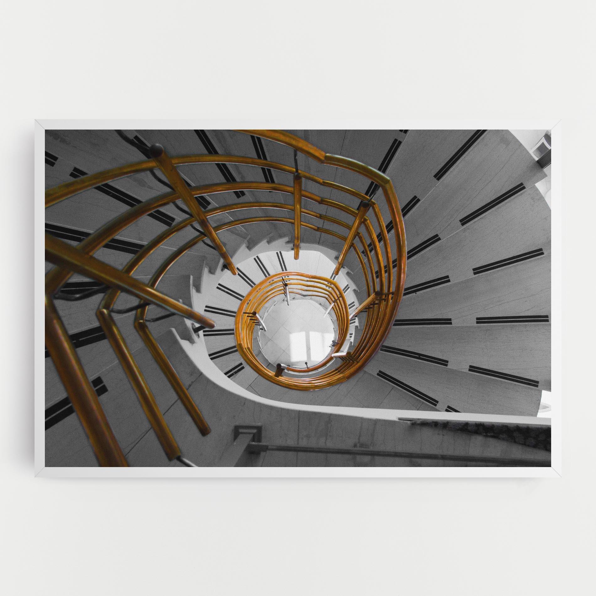 Tablou Canvas Gold Bar Stairs mockup 0