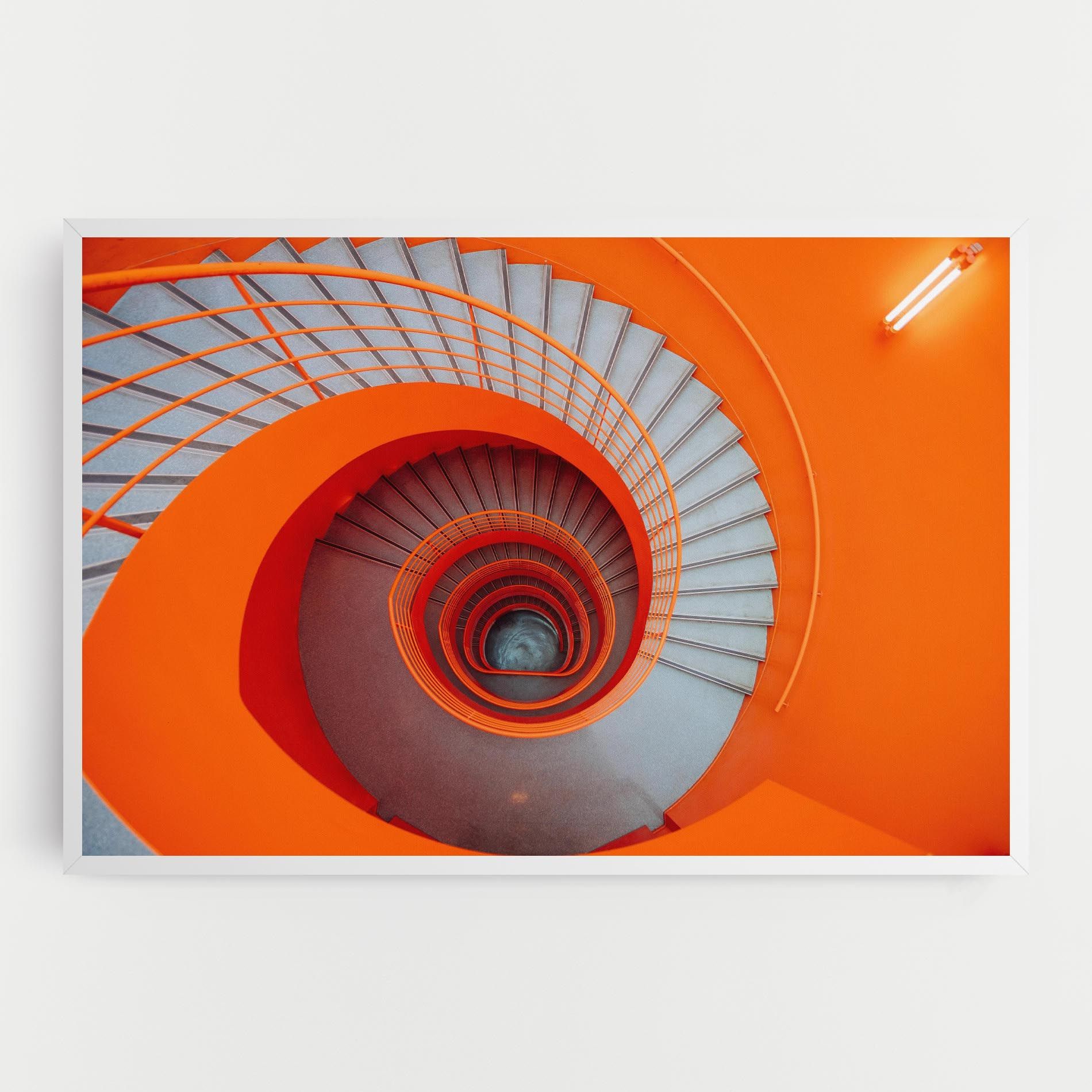 Grey Orange Stairs mockup 0