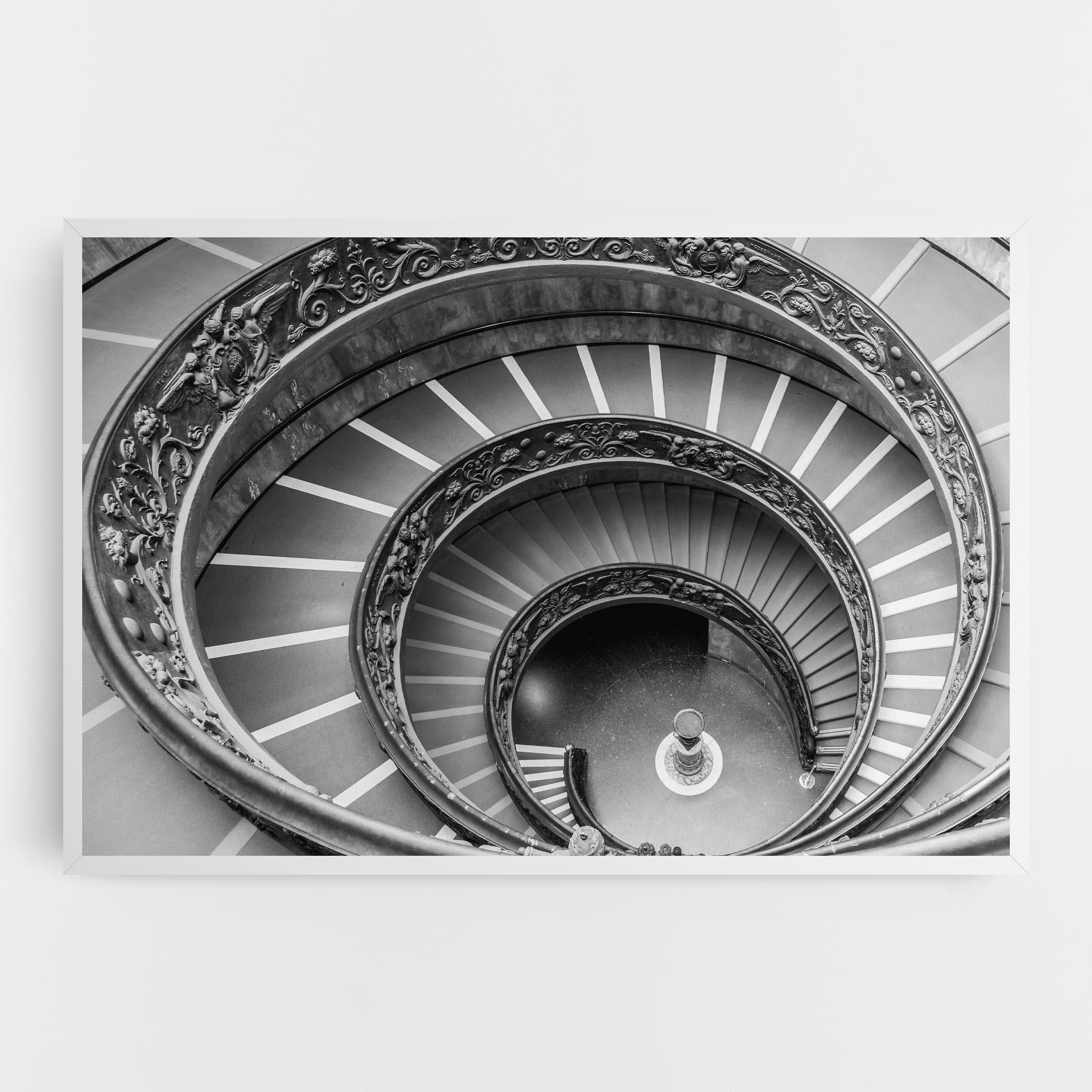 Tablou Canvas Grey Spiral mockup 0
