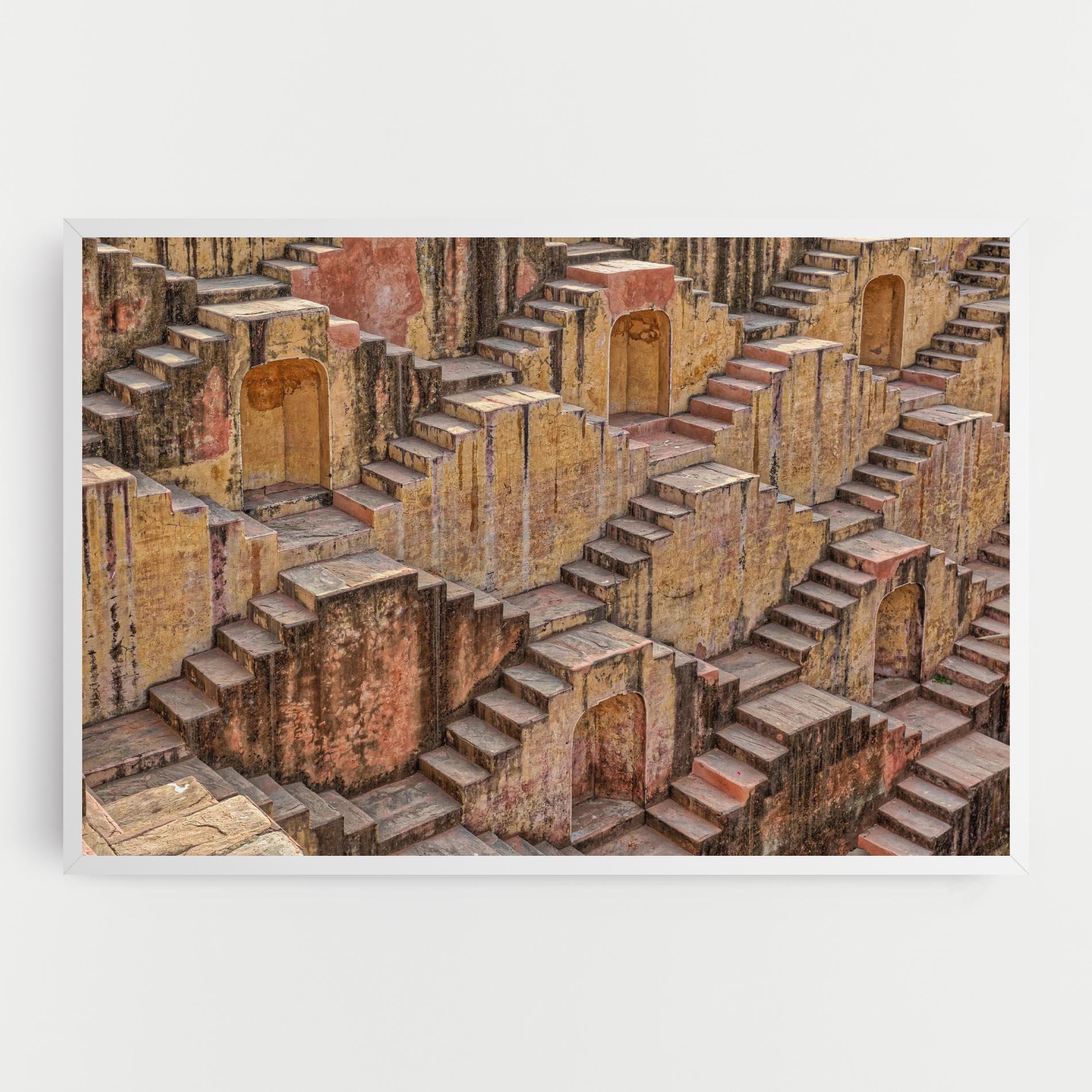 Tablou Canvas Old Brown Stairs mockup 0