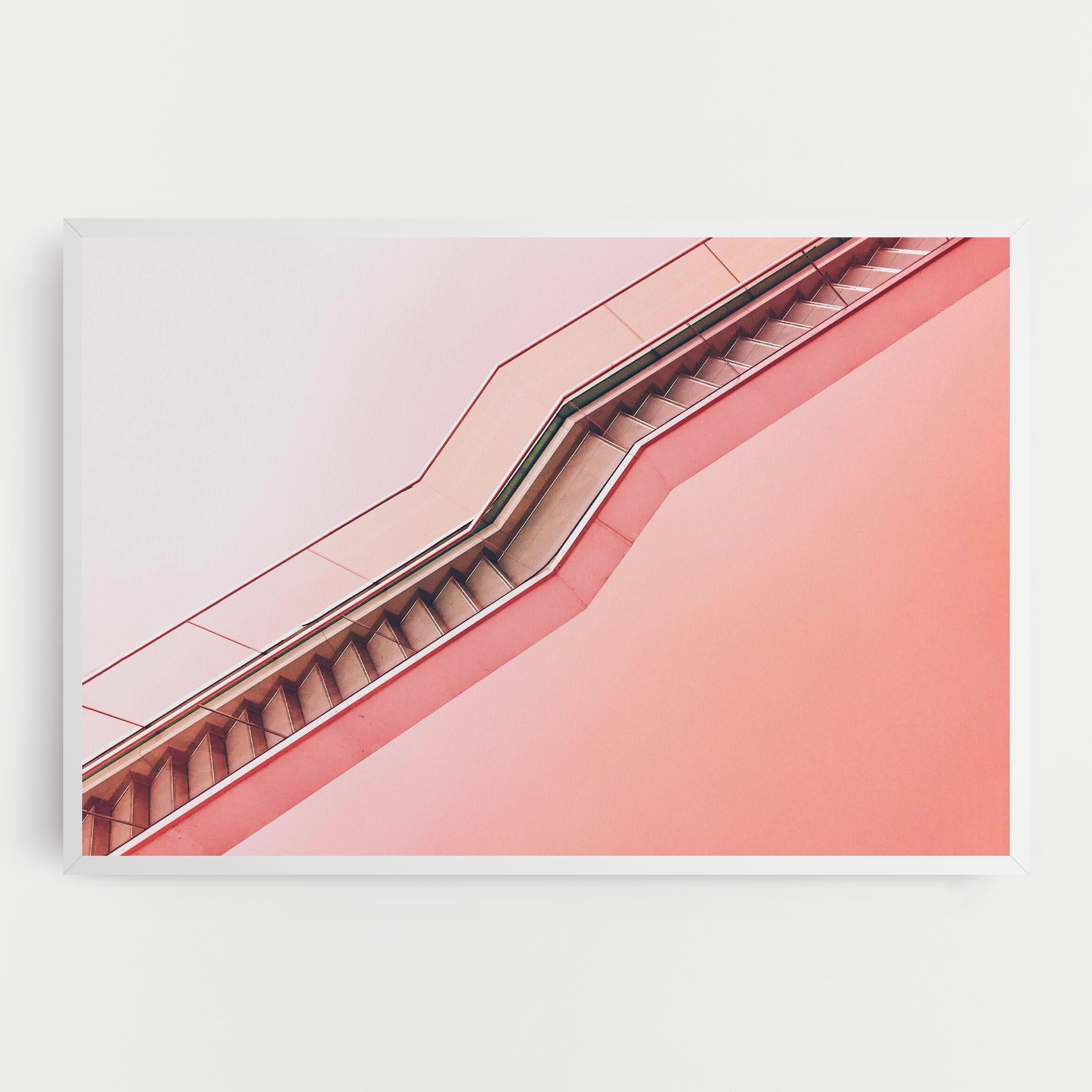 Tablou Canvas Pink Stairs mockup 0