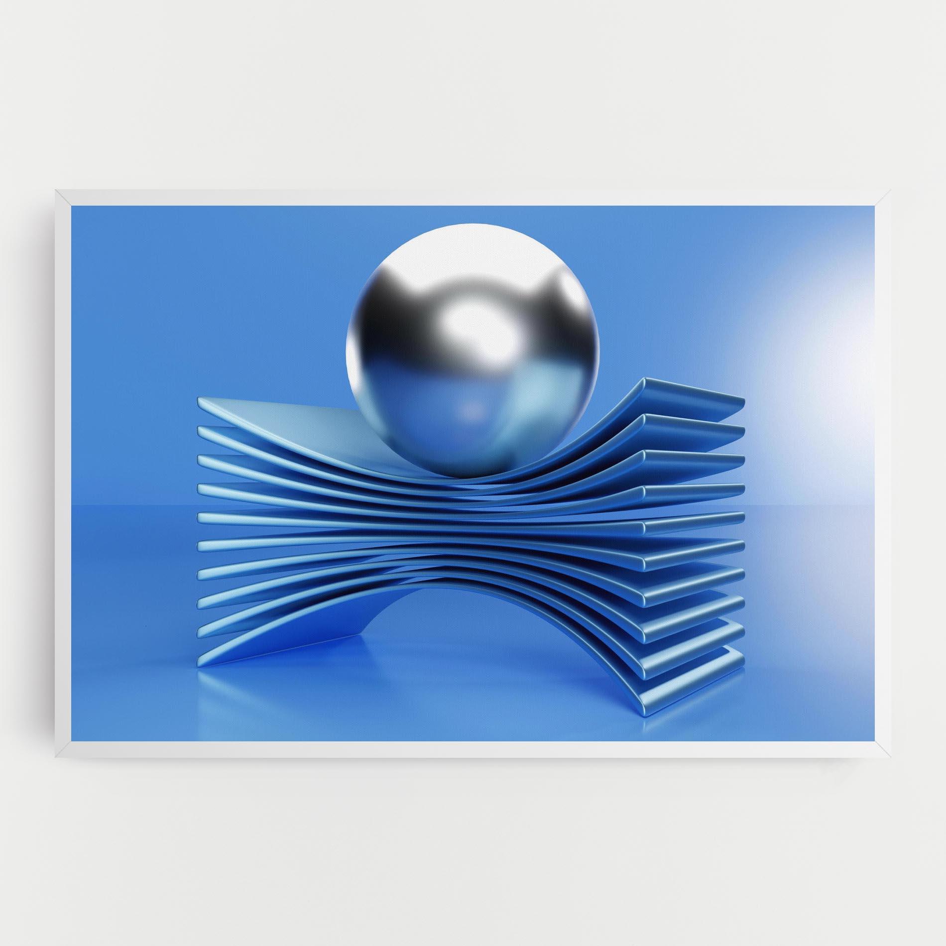 Tablou Canvas Silver Ball mockup 0