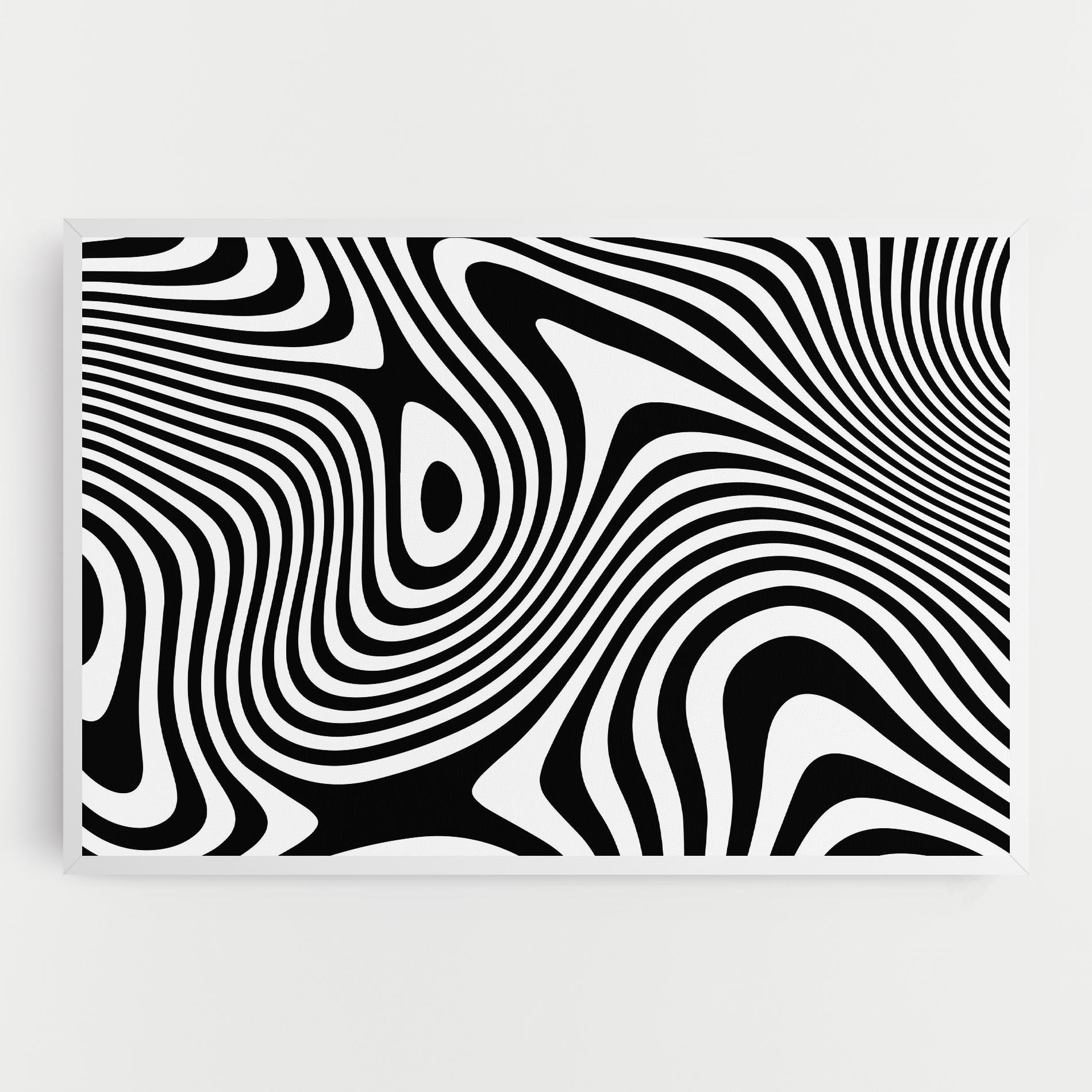 Tablou Canvas Wavy Stripes 01 mockup 0