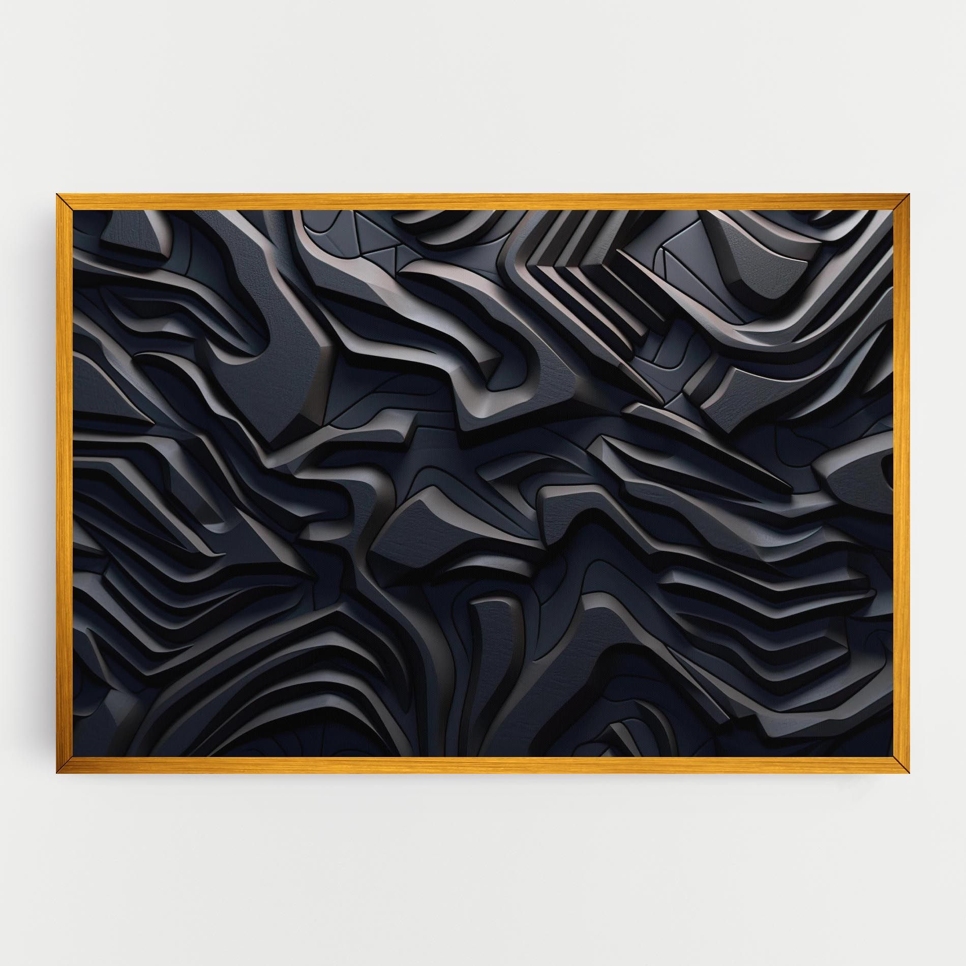 Black 3d Lines mockup 0