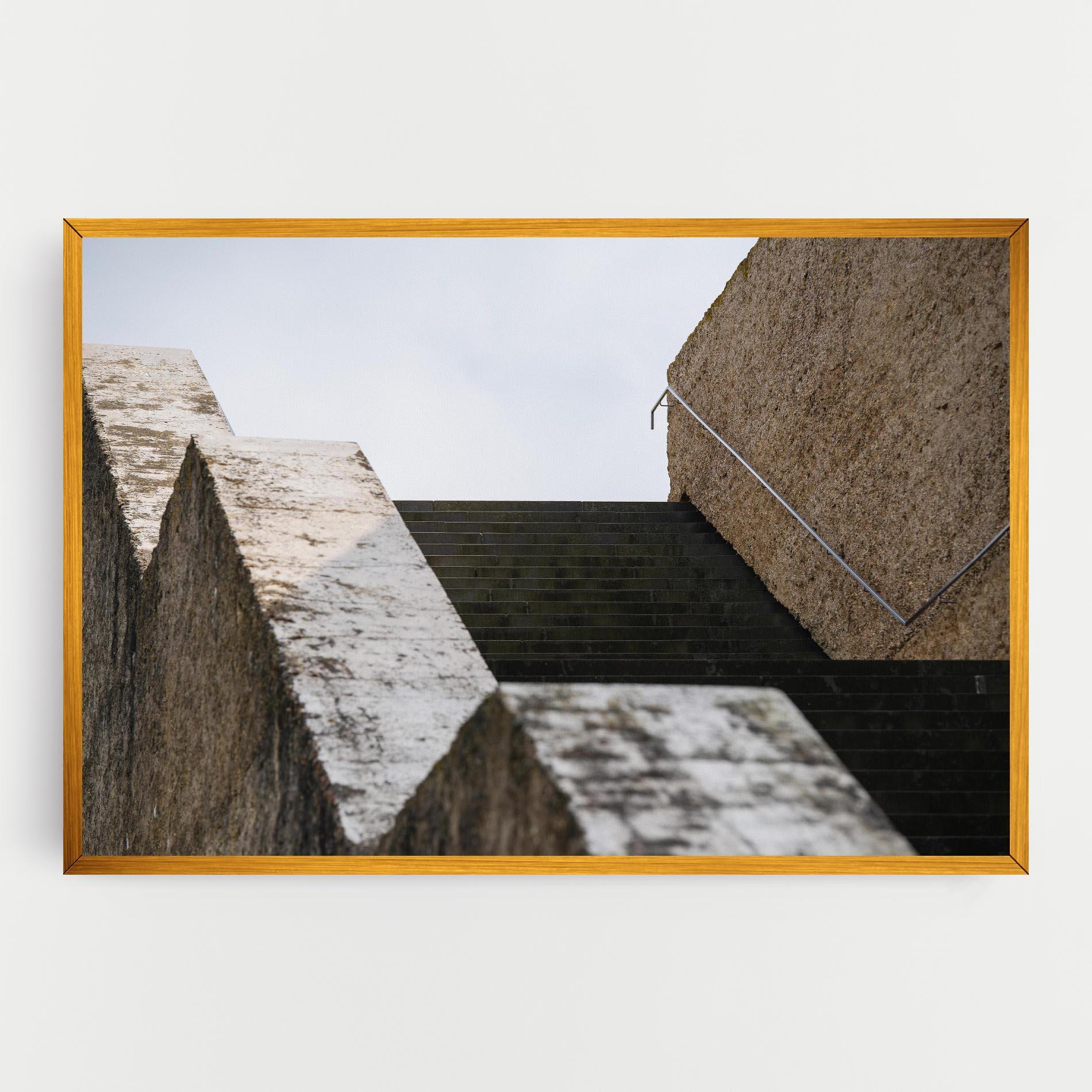 Tablou Canvas Black Stairs mockup 0