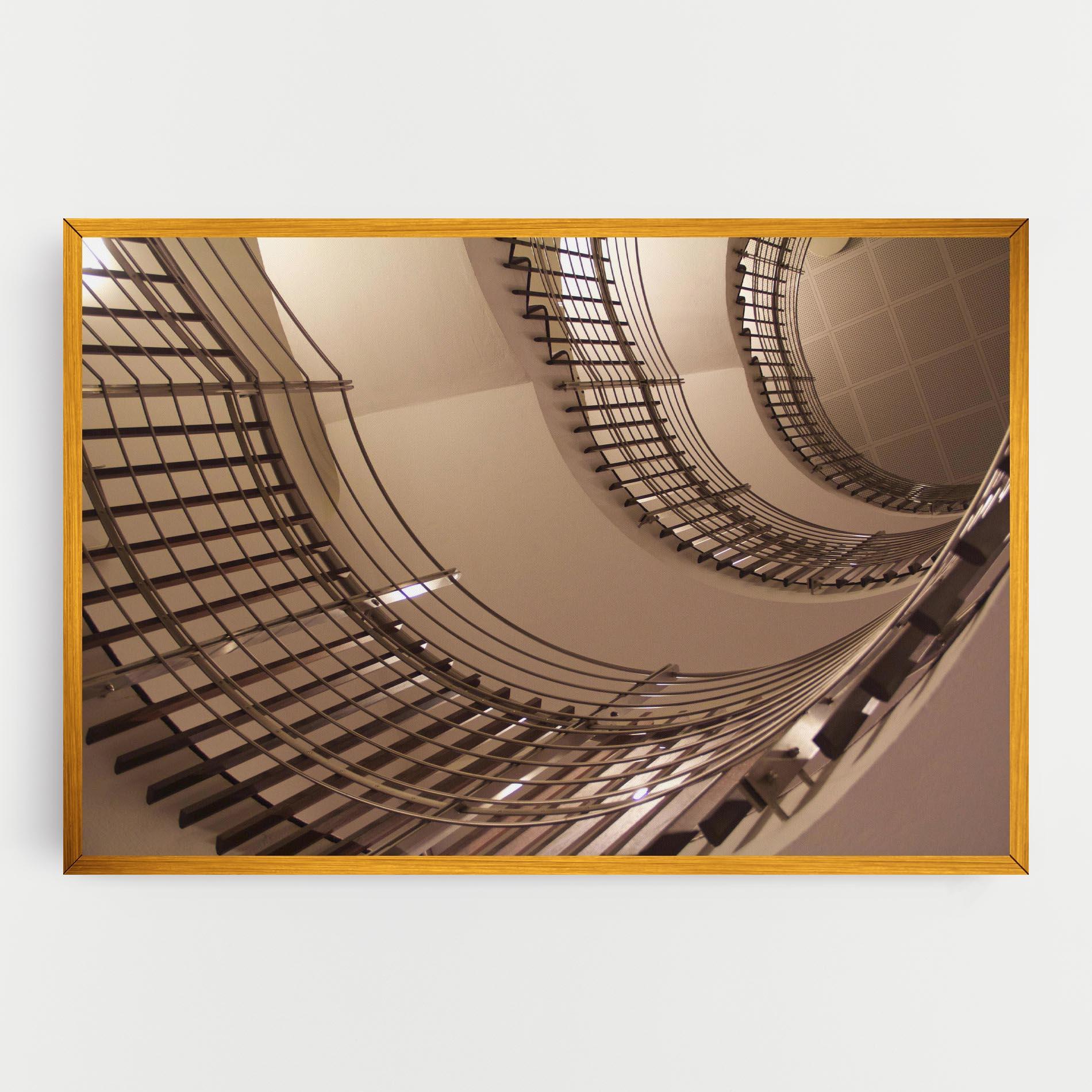 Tablou Canvas Cream Stairs mockup 0