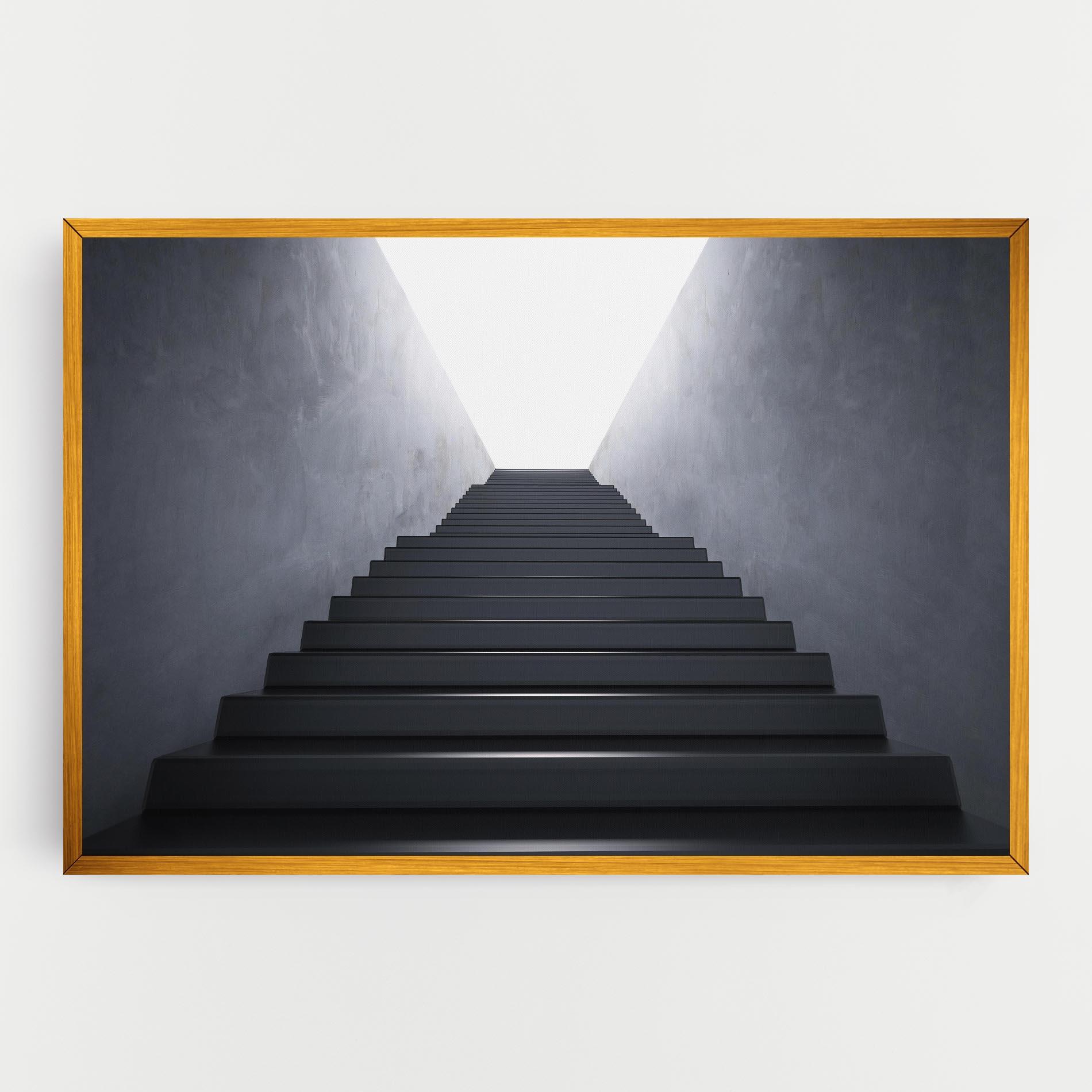 Tablou Canvas Empty Staircase mockup 0