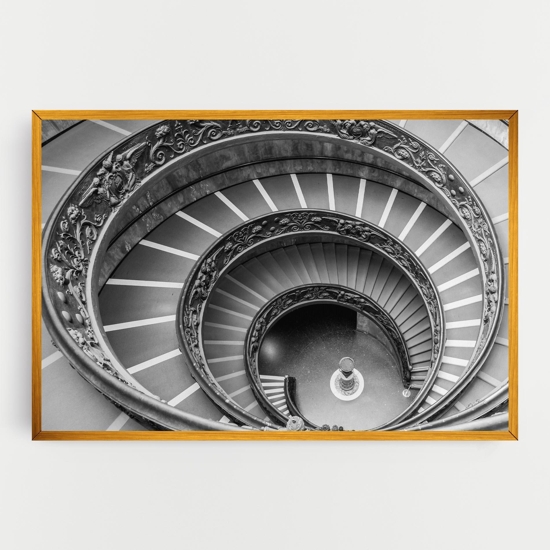 Tablou Canvas Grey Spiral mockup 0