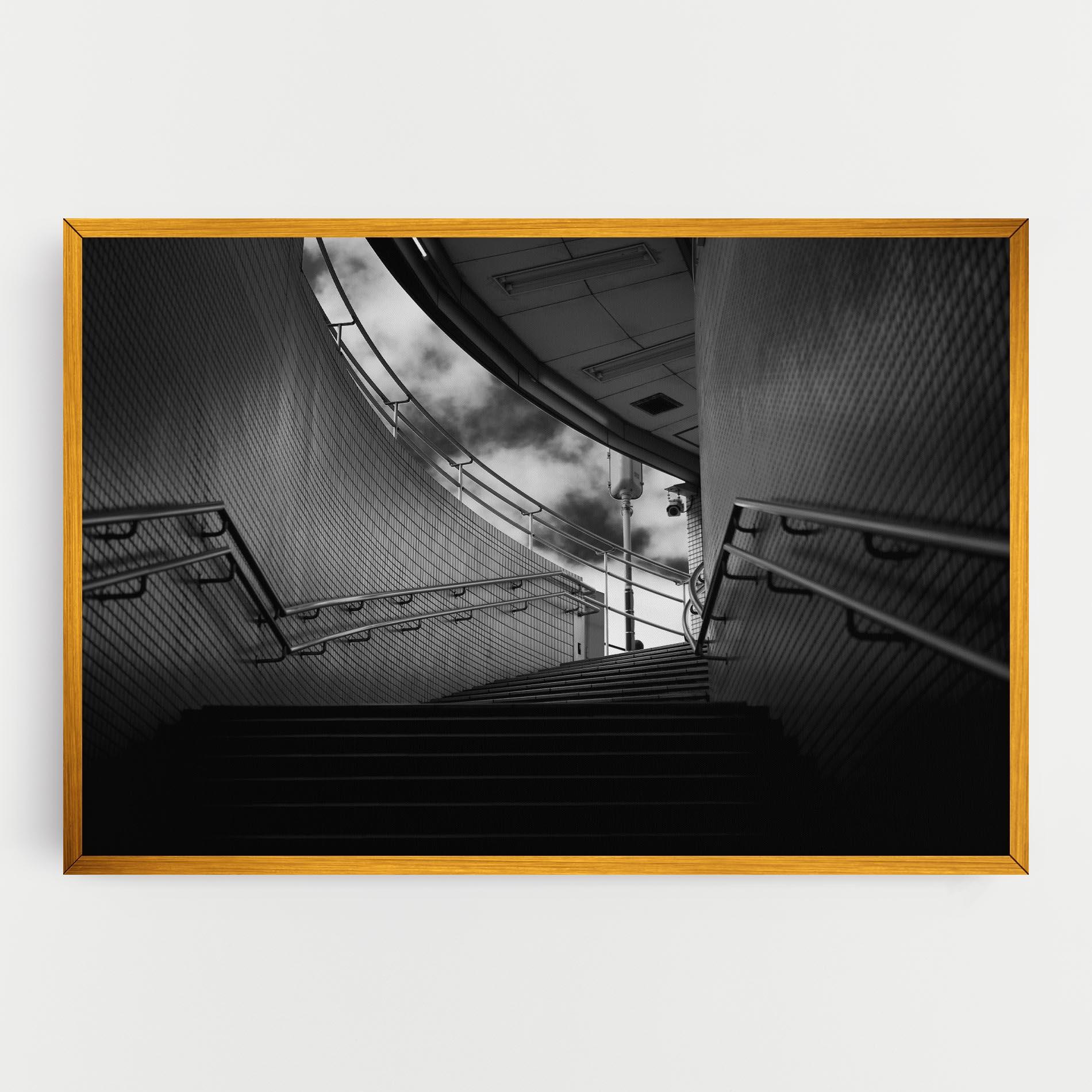 Tablou Canvas Grey Up Stairs mockup 0