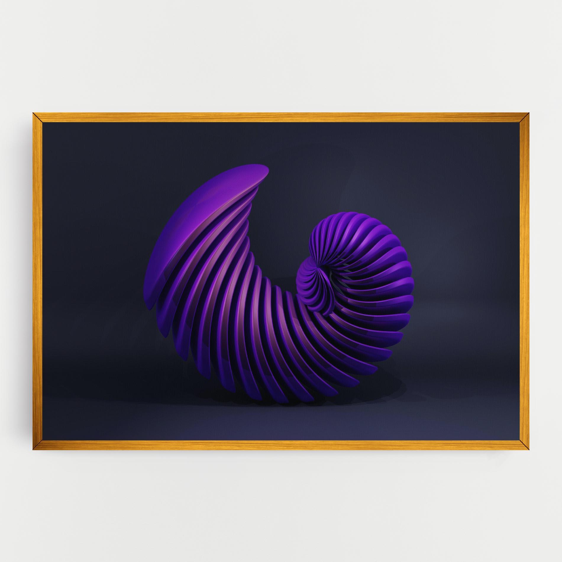 Tablou Canvas Purple Spiral mockup 0