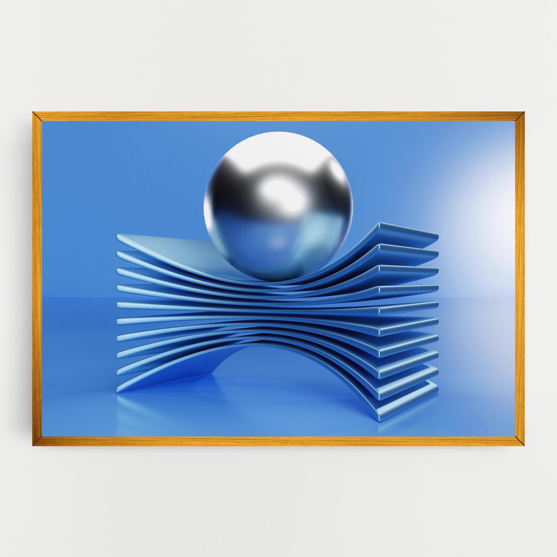 Tablou Canvas Silver Ball mockup 0