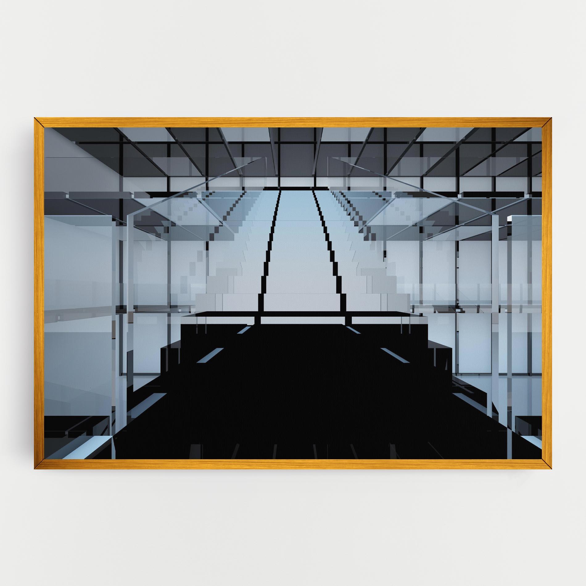 Tablou Canvas Space With Window mockup 0