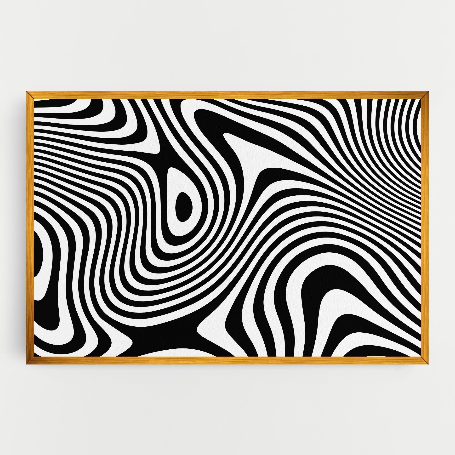 Tablou Canvas Wavy Stripes 01 mockup 0