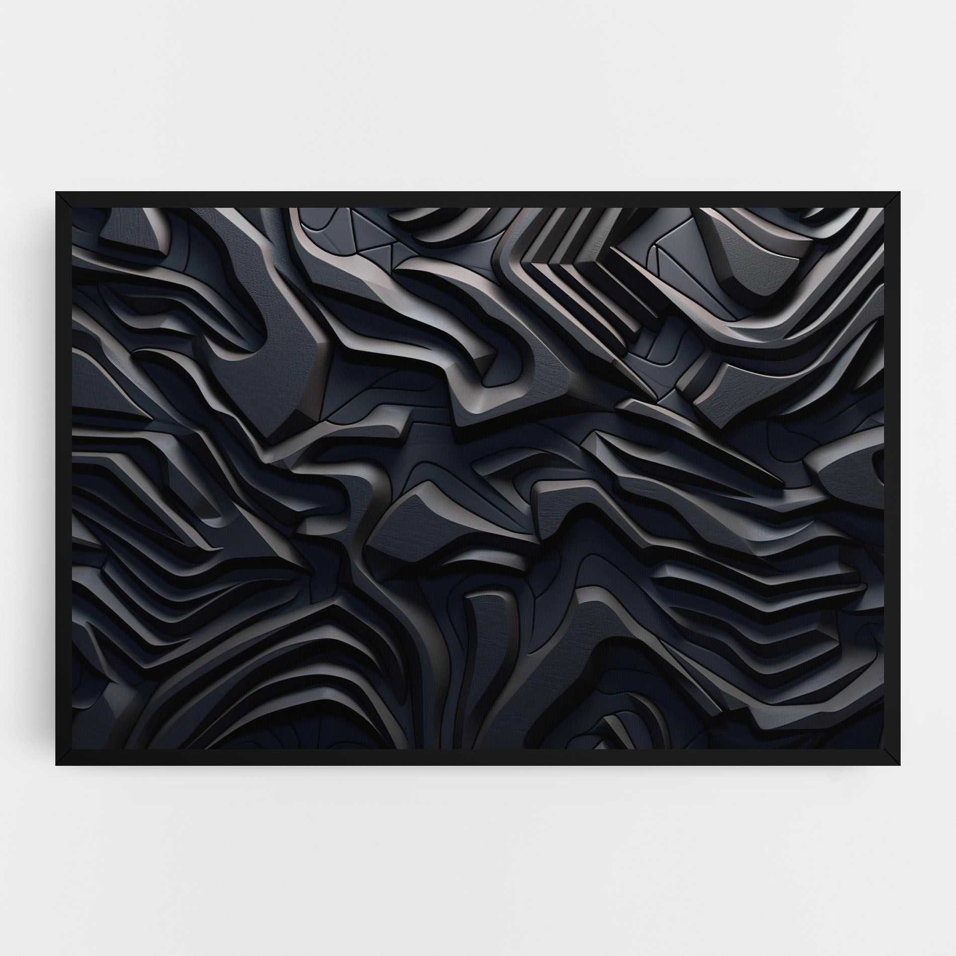 Black 3d Lines mockup 0