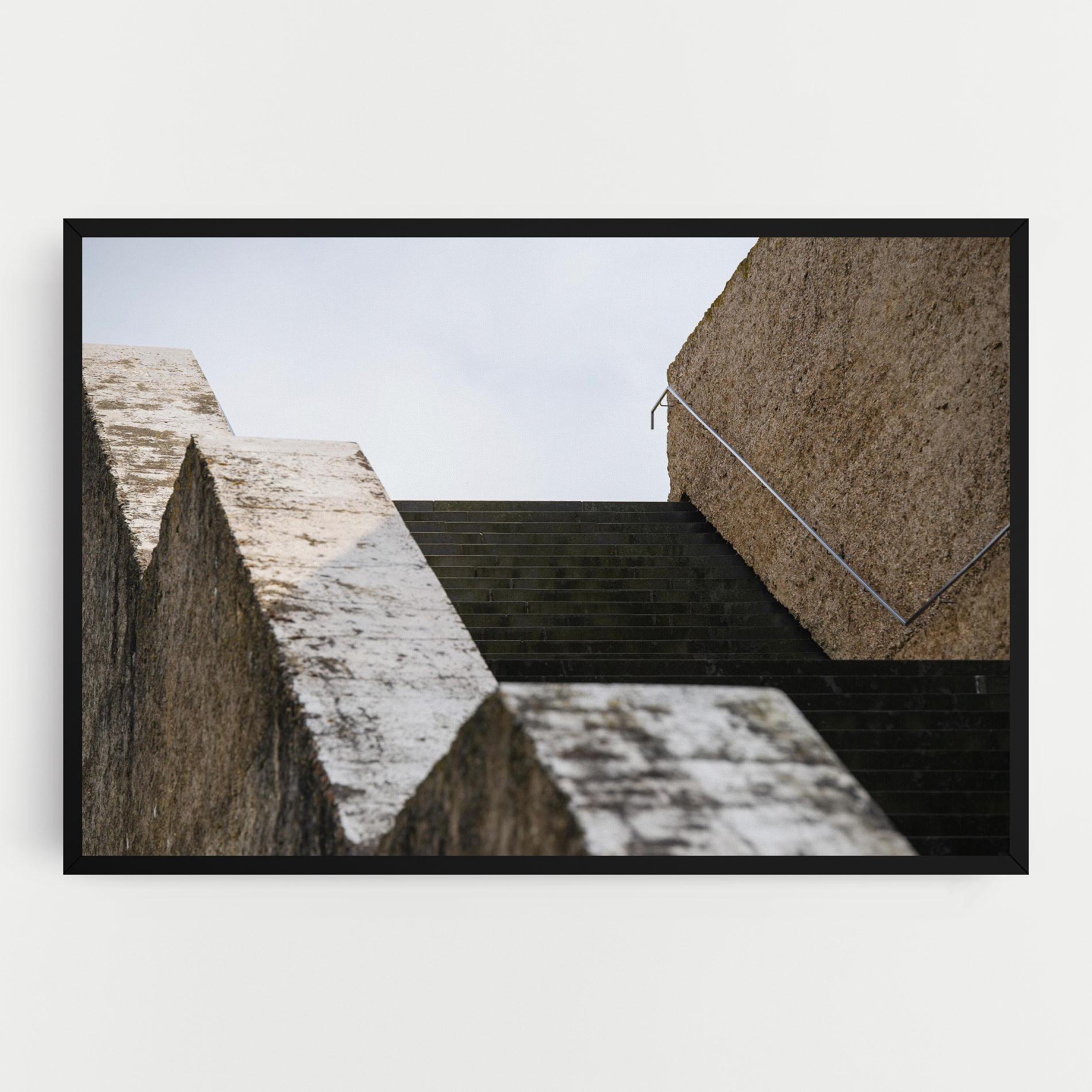 Tablou Canvas Black Stairs mockup 0